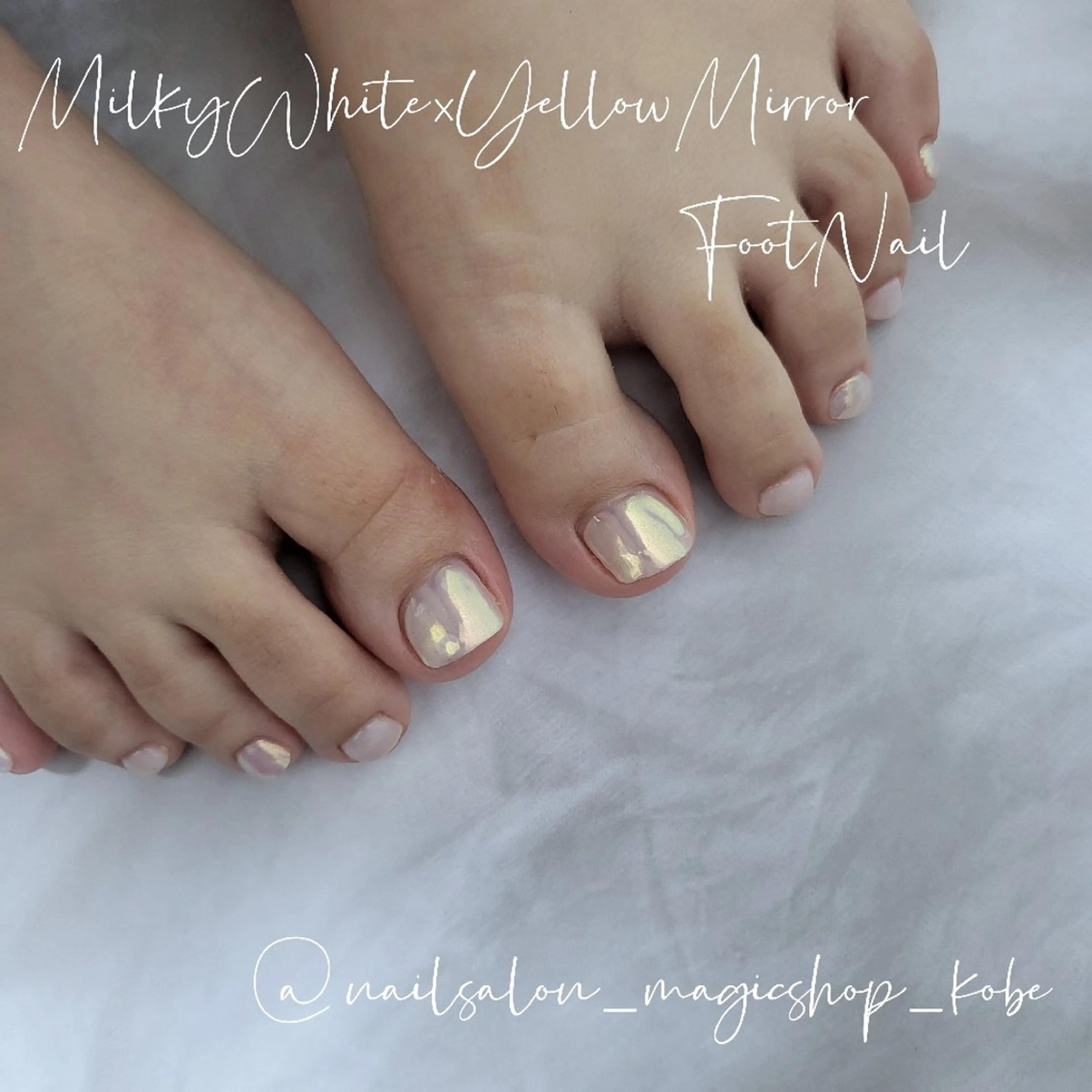 ネイル クリアネイル フットネイル ジェルネイル ミラーネイル ワンカラーネイル フットネイル Nailsalon MagicShopのネイルデザイン