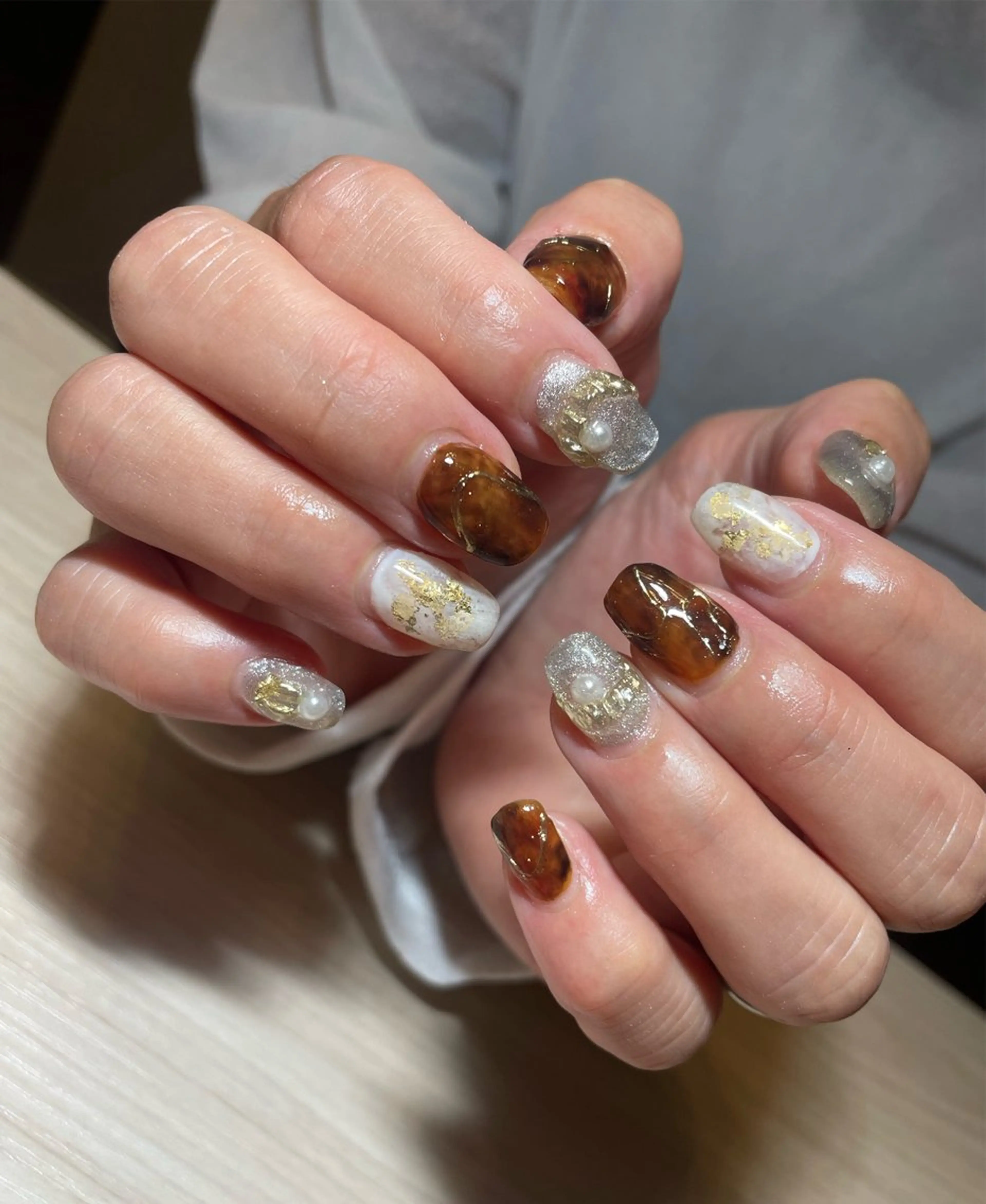 ミディアム ハンドネイル mallee nailのネイルデザイン