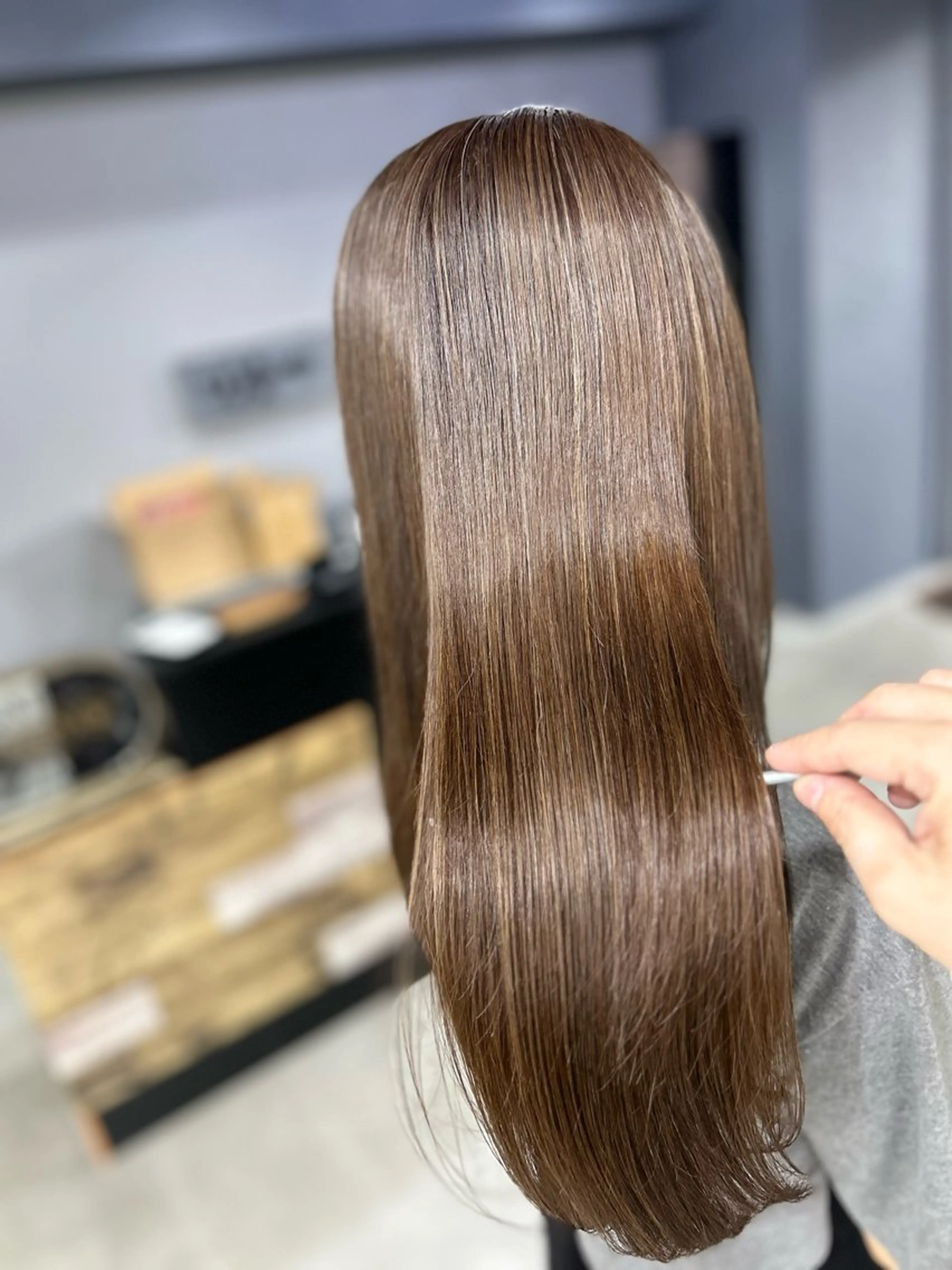 ロング カラー ヘアアレンジ VIM hairおもろまち店のヘアスタイル