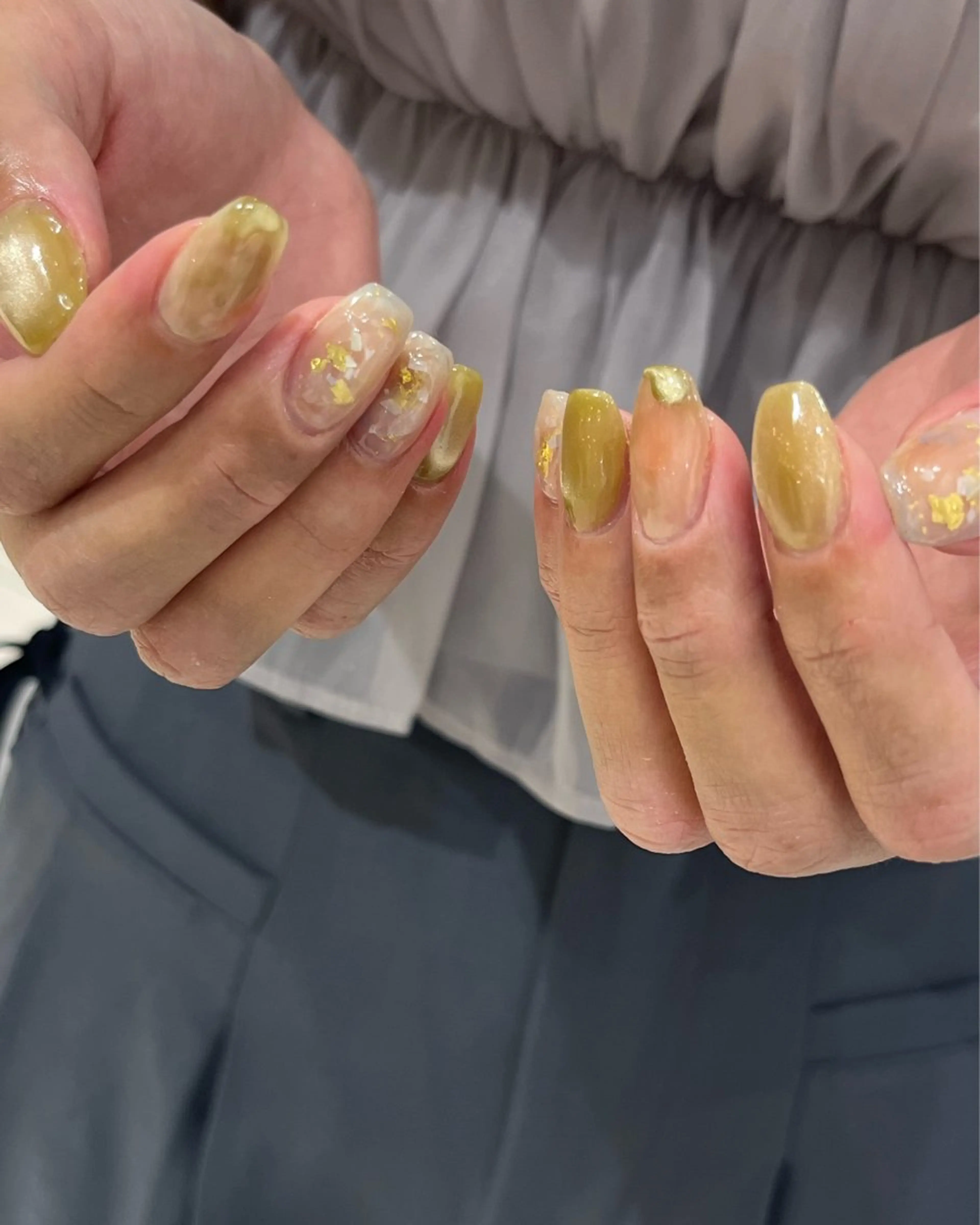 ネイル 持ち込み ニュアンスネイル manami プルミエール錦糸町店のネイルデザイン