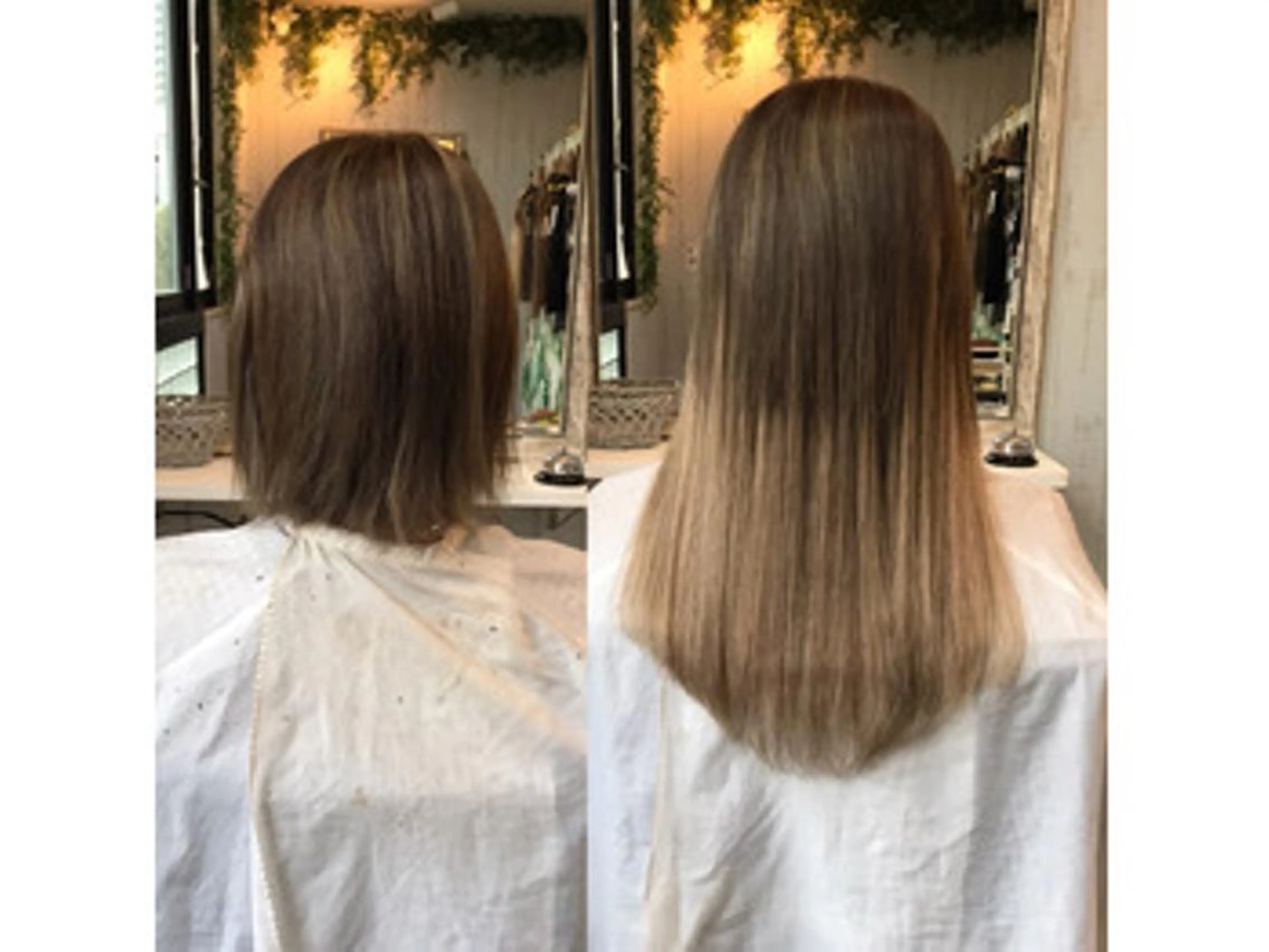 ロング カラー ヘアアレンジ チビ編み込みエクステ シールEXどぅ〜すのヘアスタイル