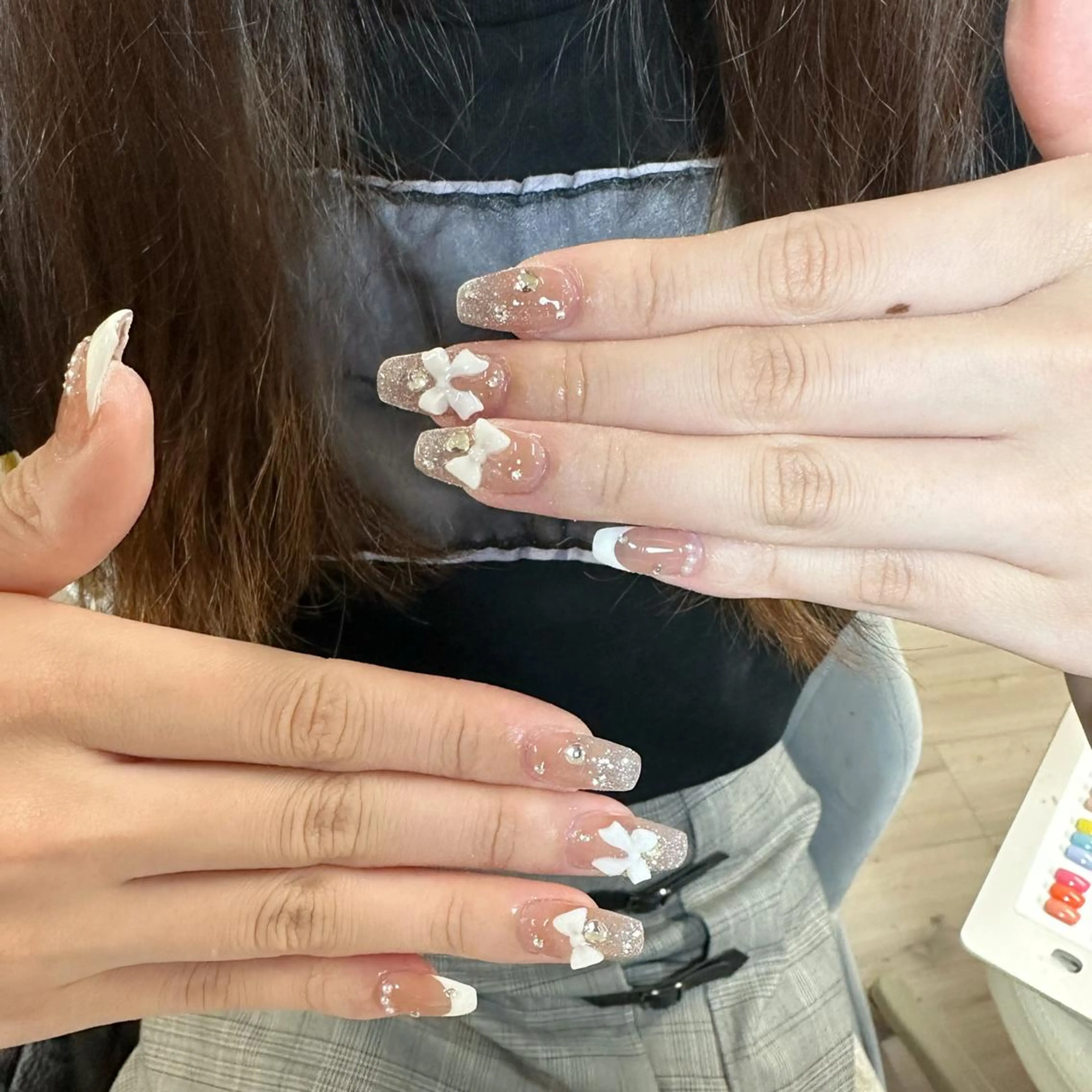 ネイル ハンドネイル 🍄Rina🍄 韓国風ネイルのネイルデザイン