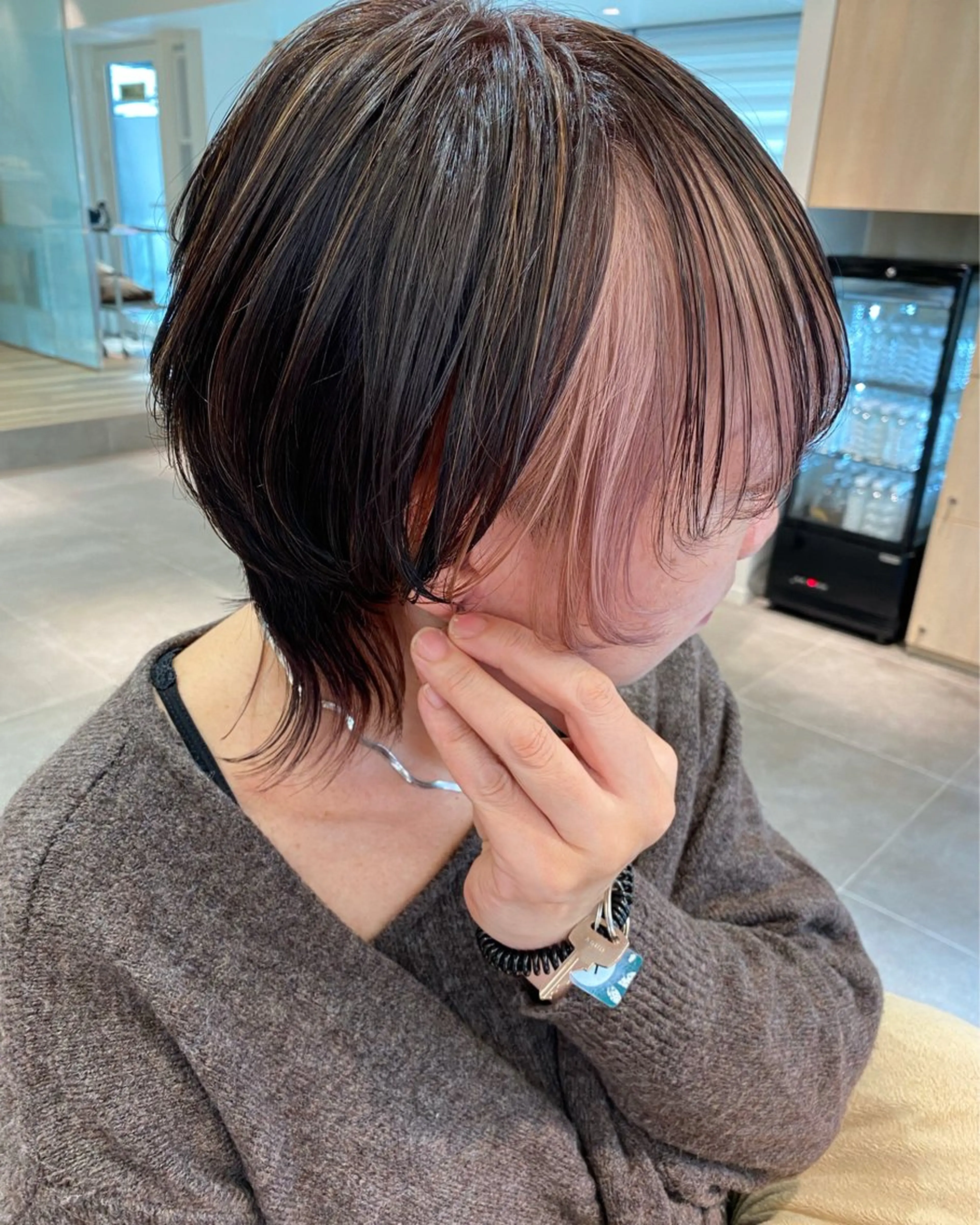 ショート ヘアカラー ヒラカホ/ ブリーチ/似合わせのヘアスタイル