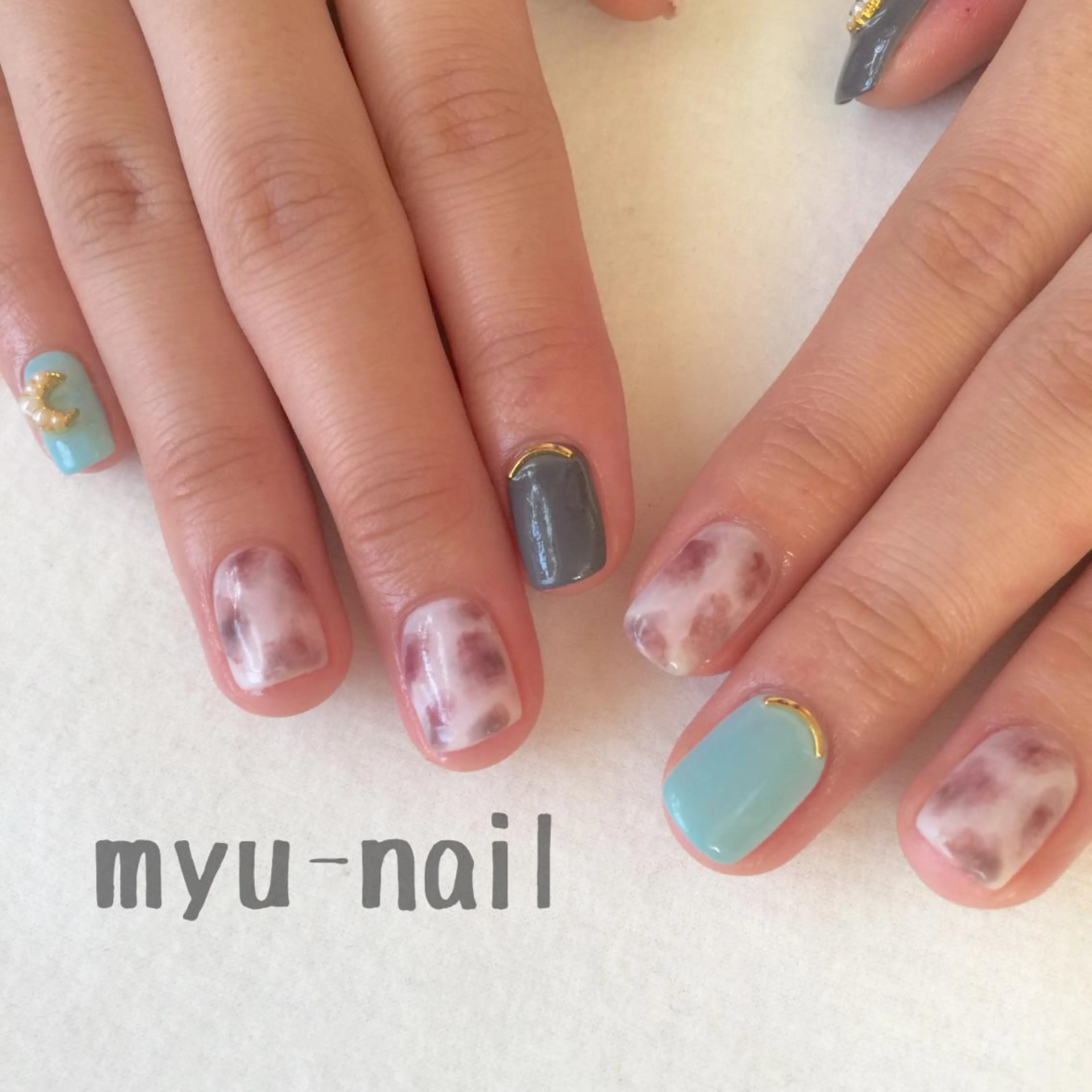 ネイル ハンドネイル ホームサロン myu-nailのネイルデザイン