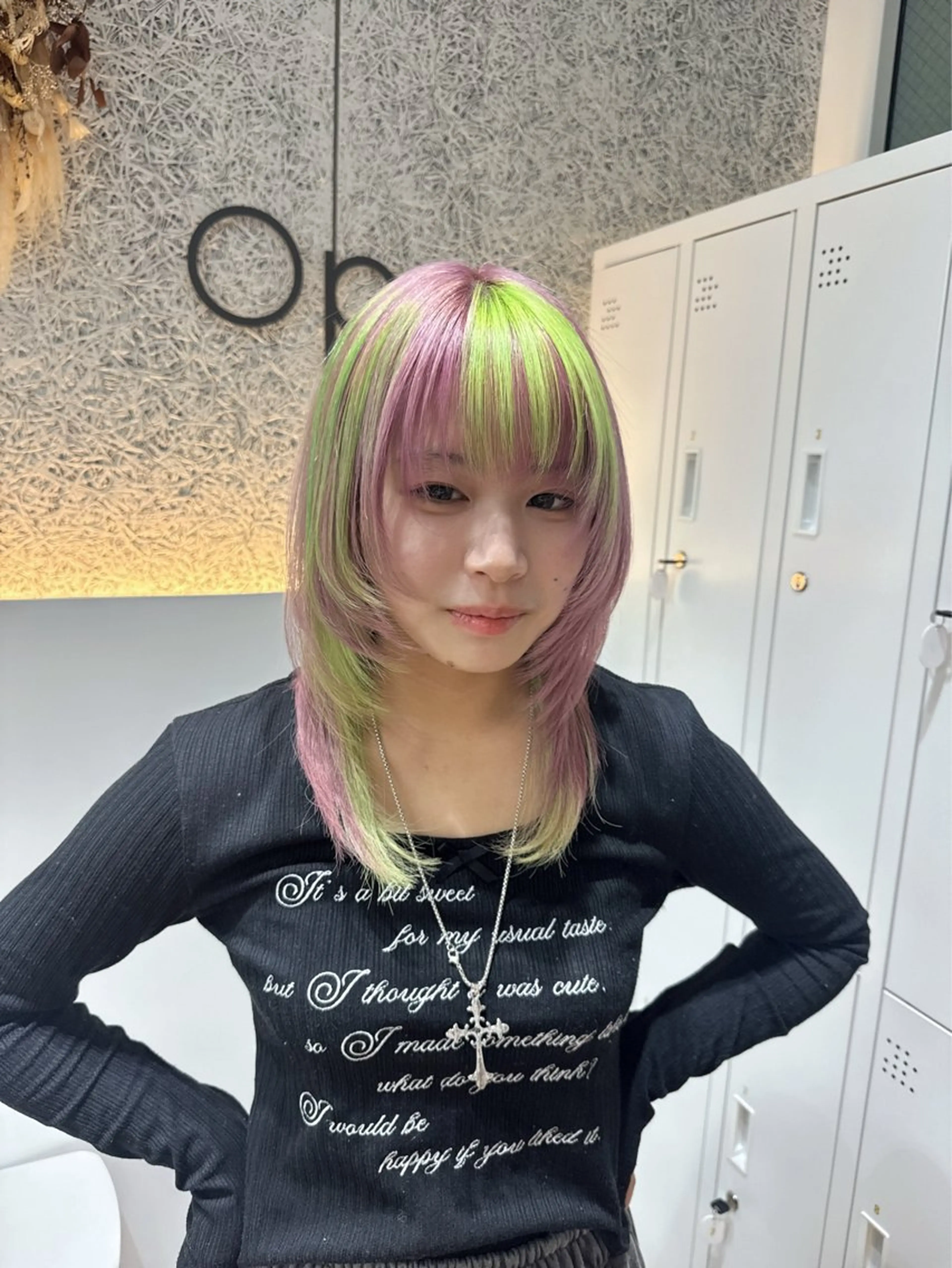 ミディアム カラー ブリーチ ヘアカラー トリートメント 🌱ブリーチ・透明感 カラー/mapi🦭のヘアスタイル