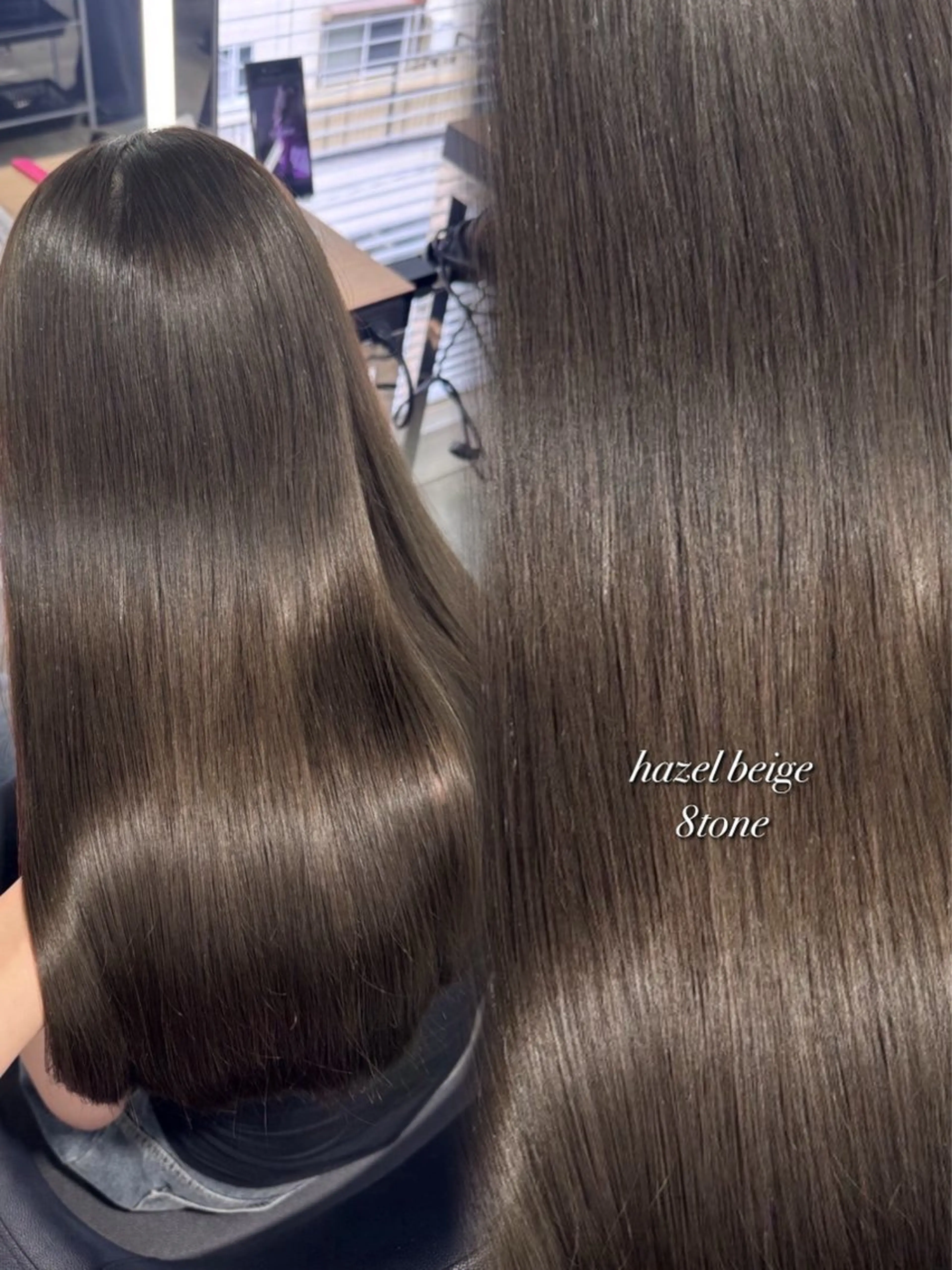 ロング ヘアカラー トリートメント 透明感/うる艶カラー /RARAKA🤍のヘアスタイル