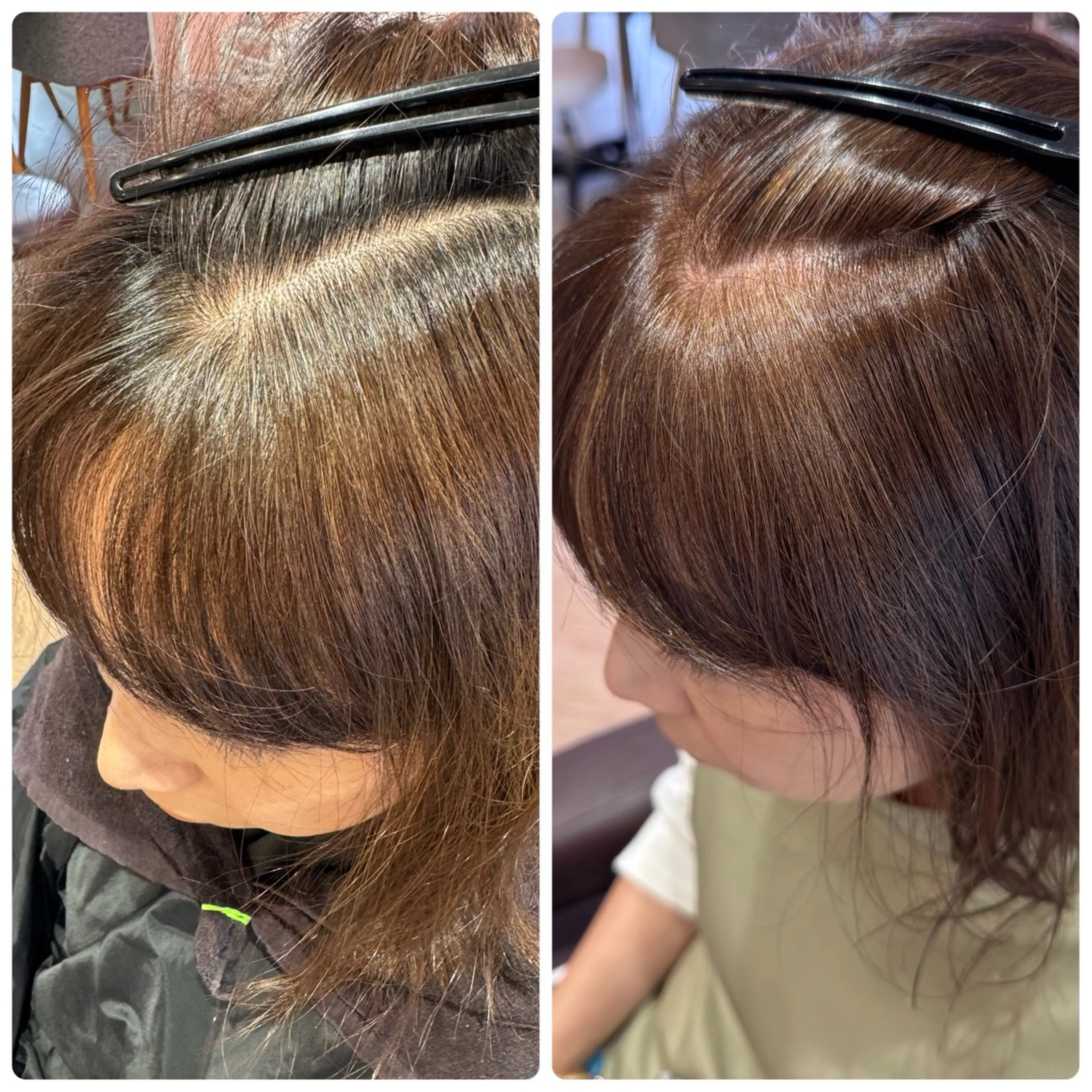 ミディアム 白髪ぼかし/髪質改善 梅原響輝のヘアスタイル