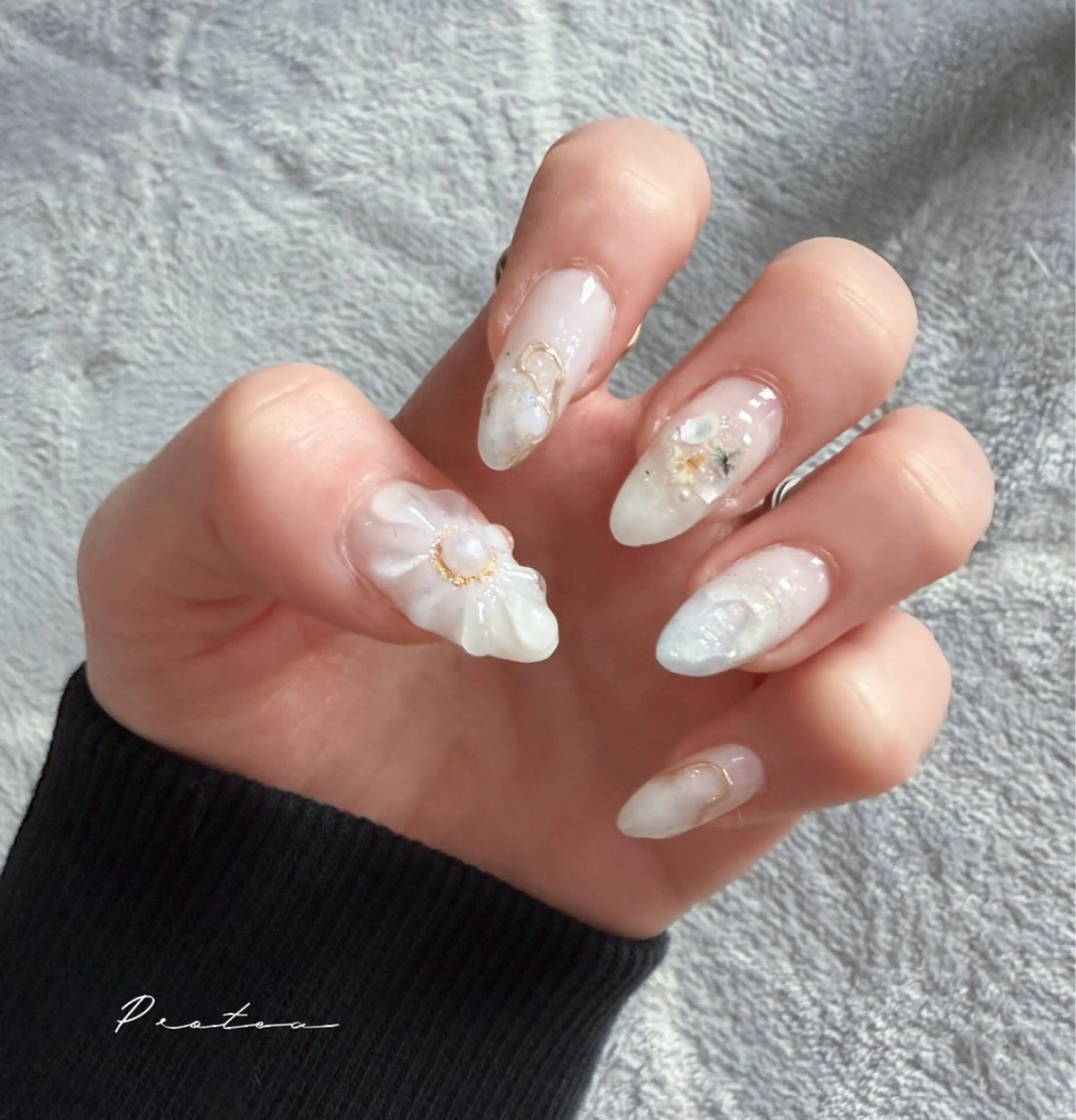 ネイル ハンドネイル ハンドケア ✴︎Protea✴︎ Okamotoのネイルデザイン