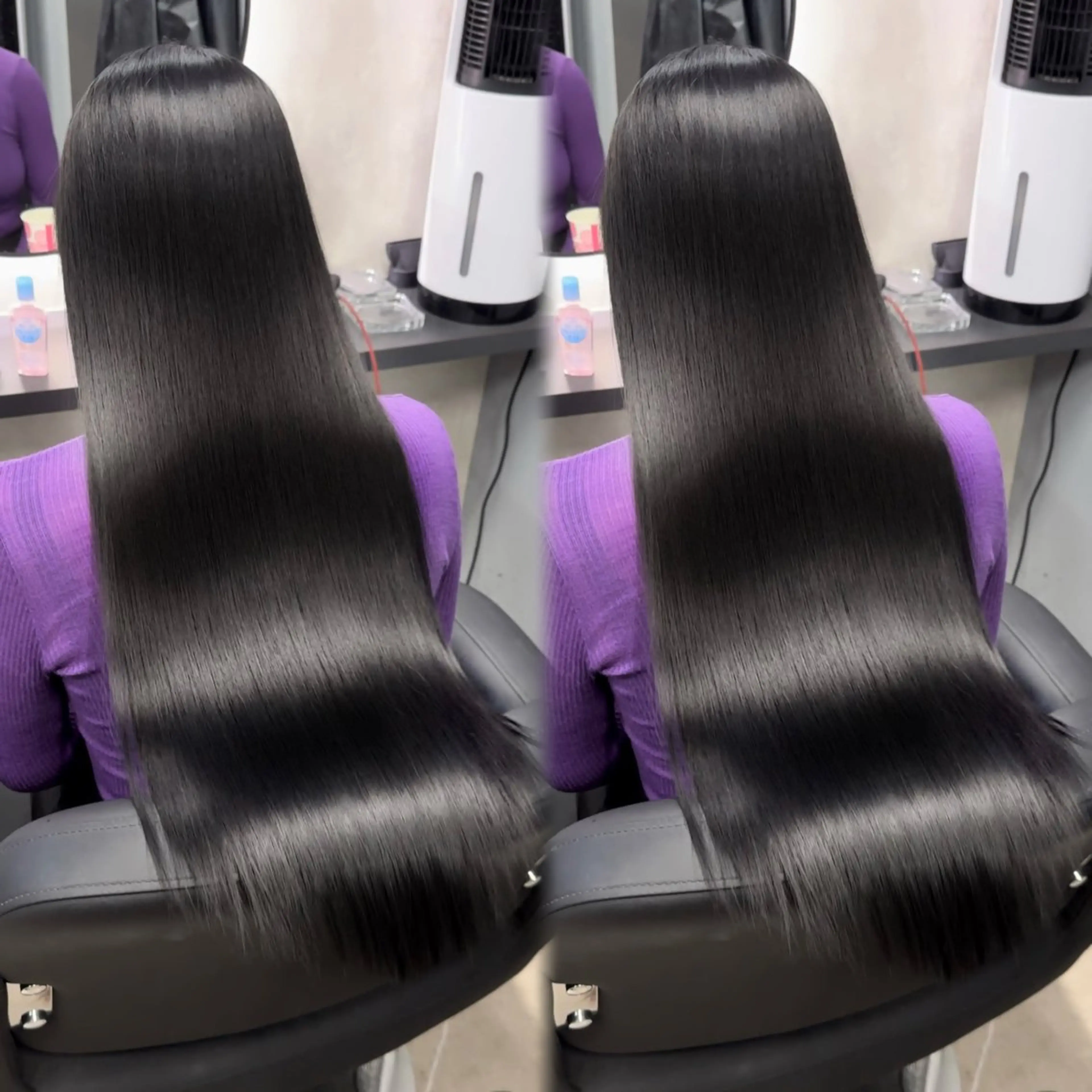 ロング 髪質改善 縮毛矯正 カット ヘアカラー 縮毛矯正 新宿/韓国風レイヤー 髪質改善/ジャッキーのヘアスタイル