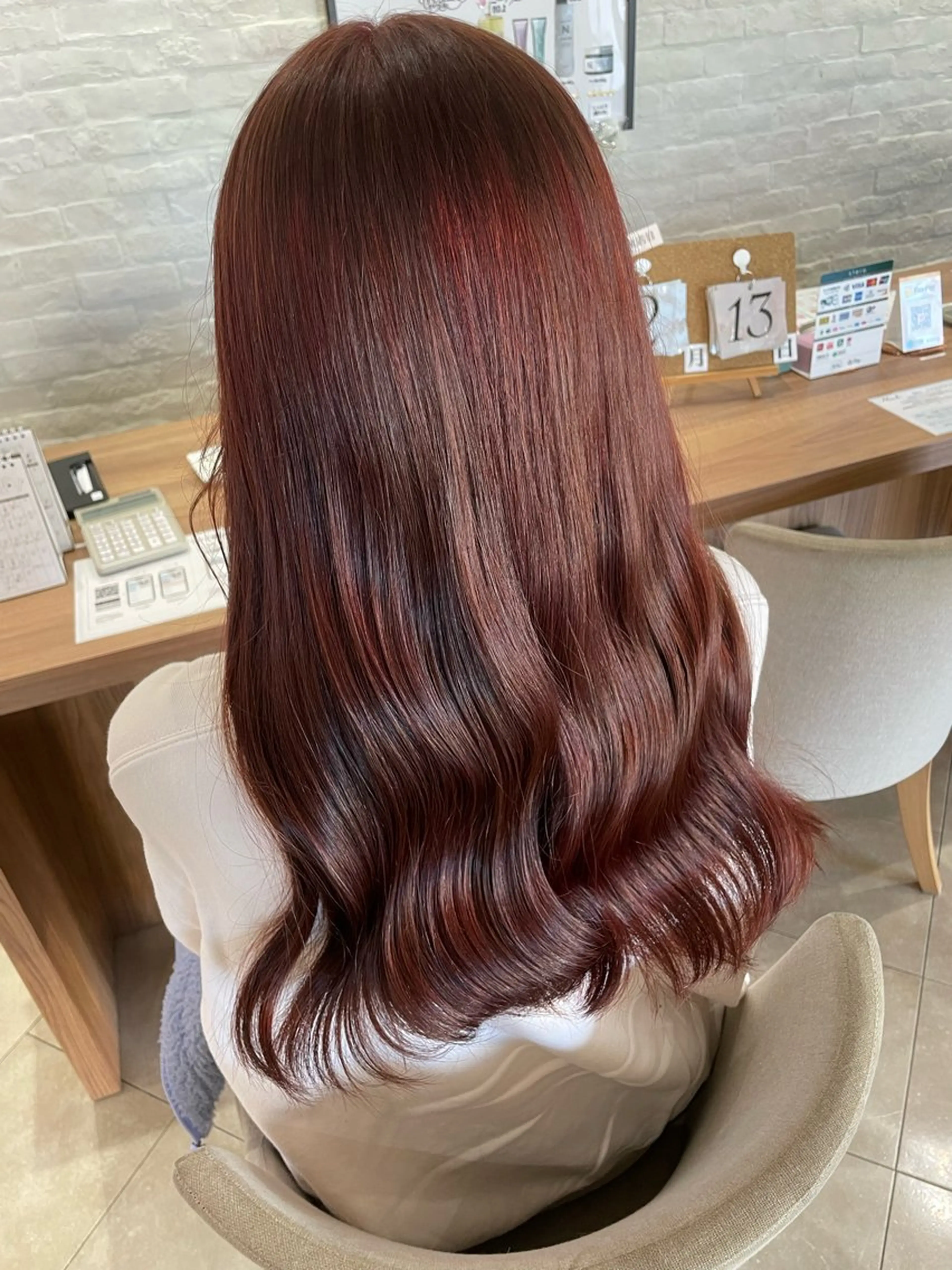 ロング カラー 木下 七海のヘアスタイル