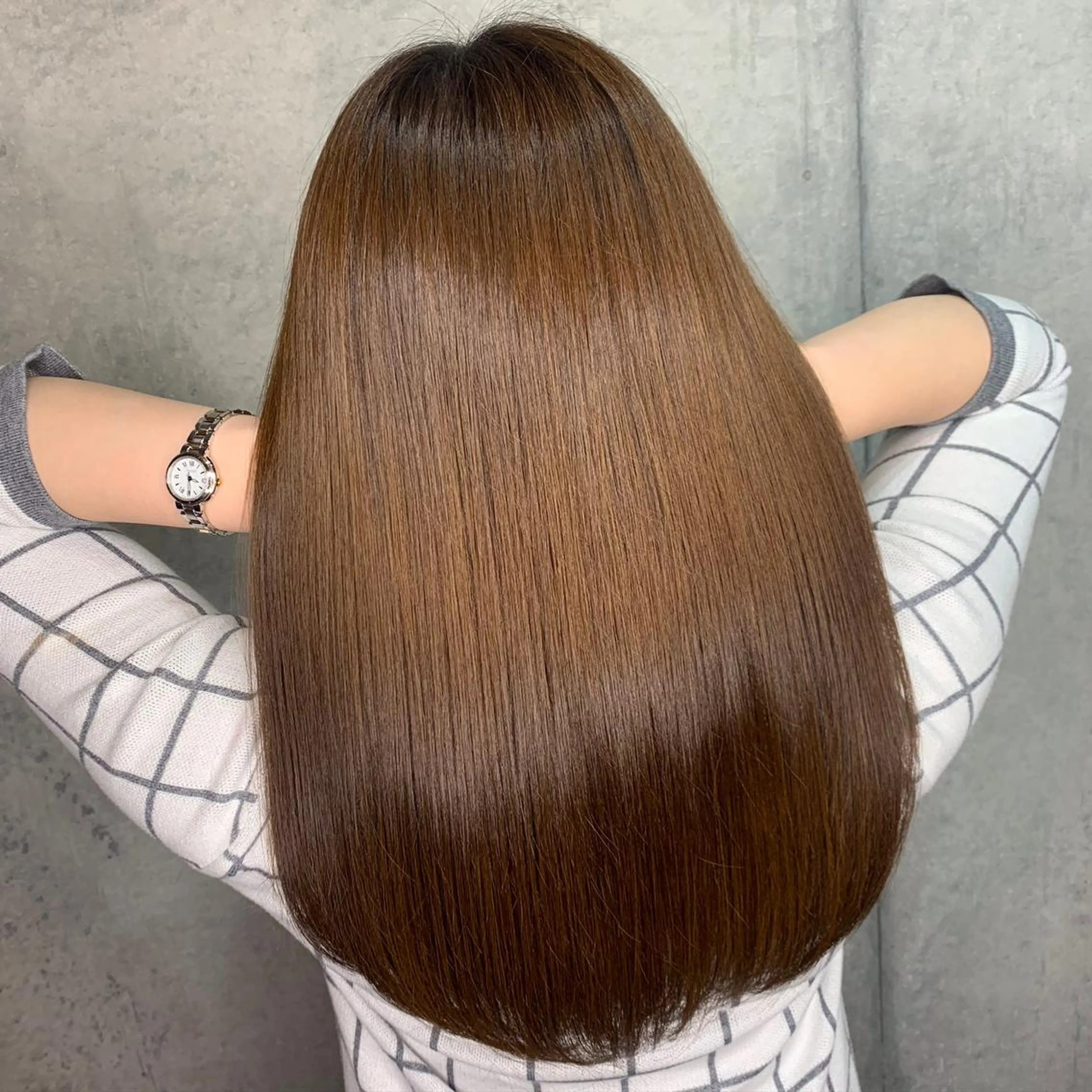 セミロング カット ヘアカラー トリートメント Rom.所属・髪質改善 レイヤー Naoyaのヘアスタイル