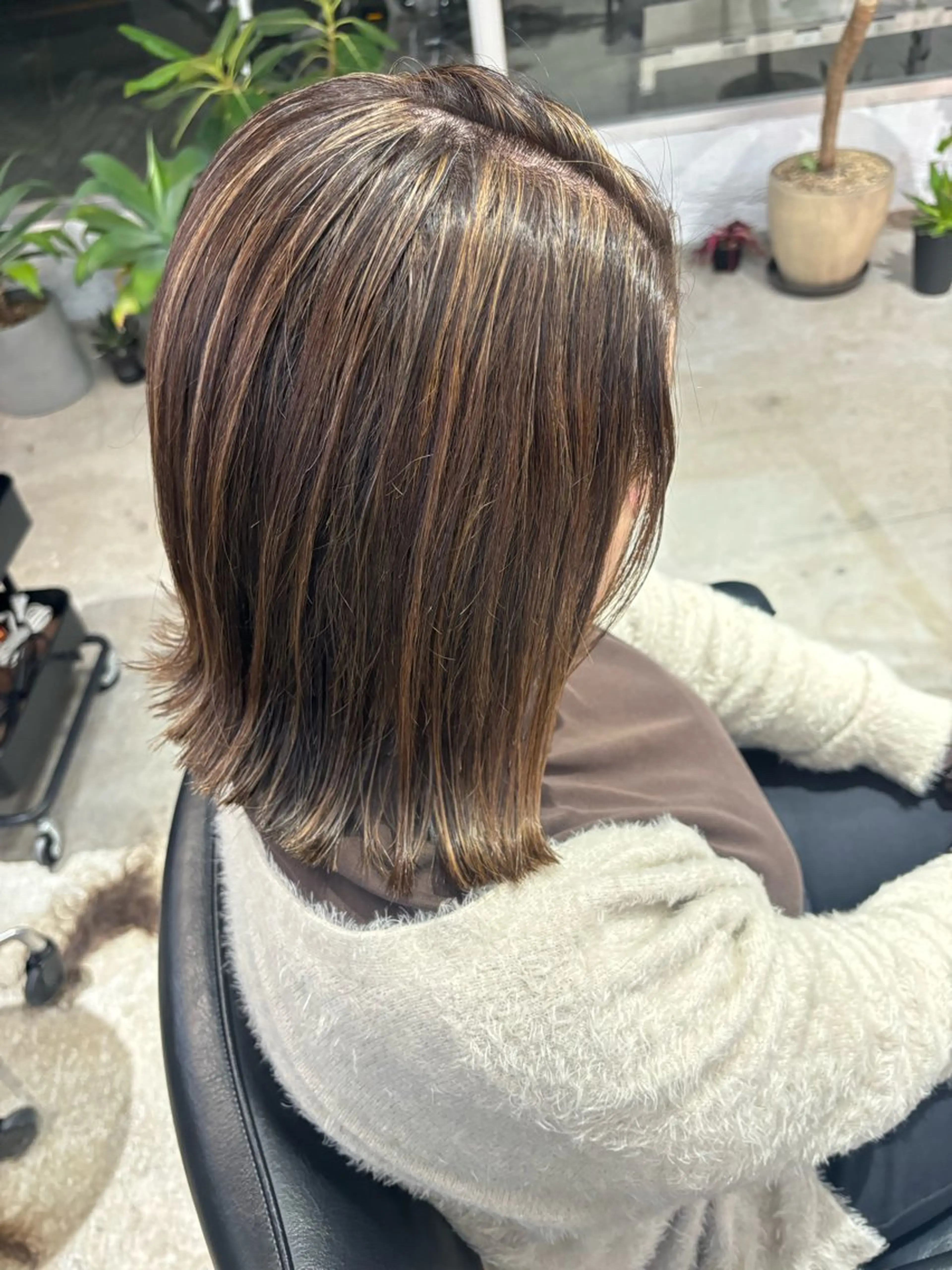 ミディアム 野原 ひかるのヘアスタイル