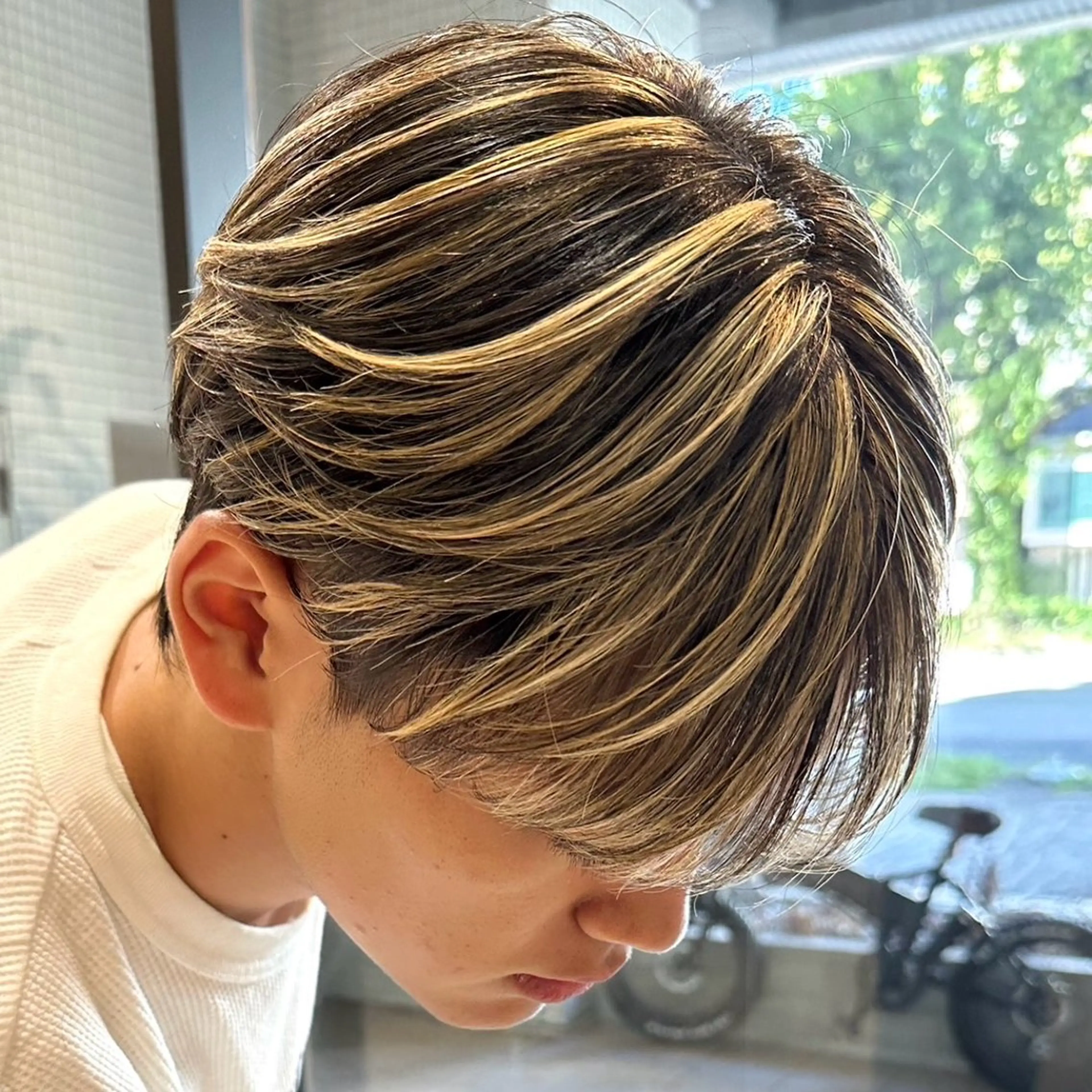 ショート ヘアカラー ハイライト 名古屋/FUTOのヘアスタイル