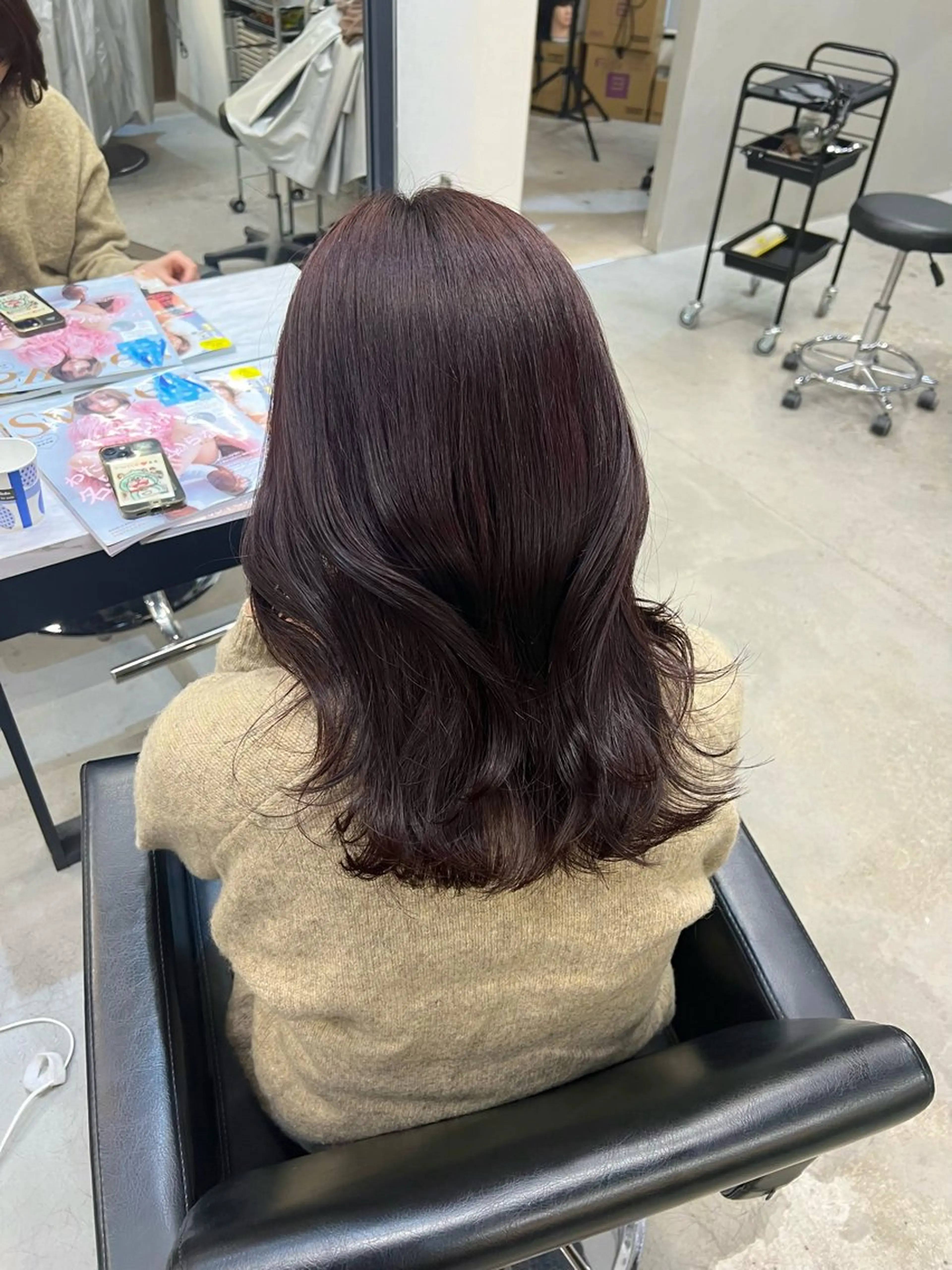 ミディアム カラー 韓国ヘア🇰🇷 YUKINAのヘアスタイル