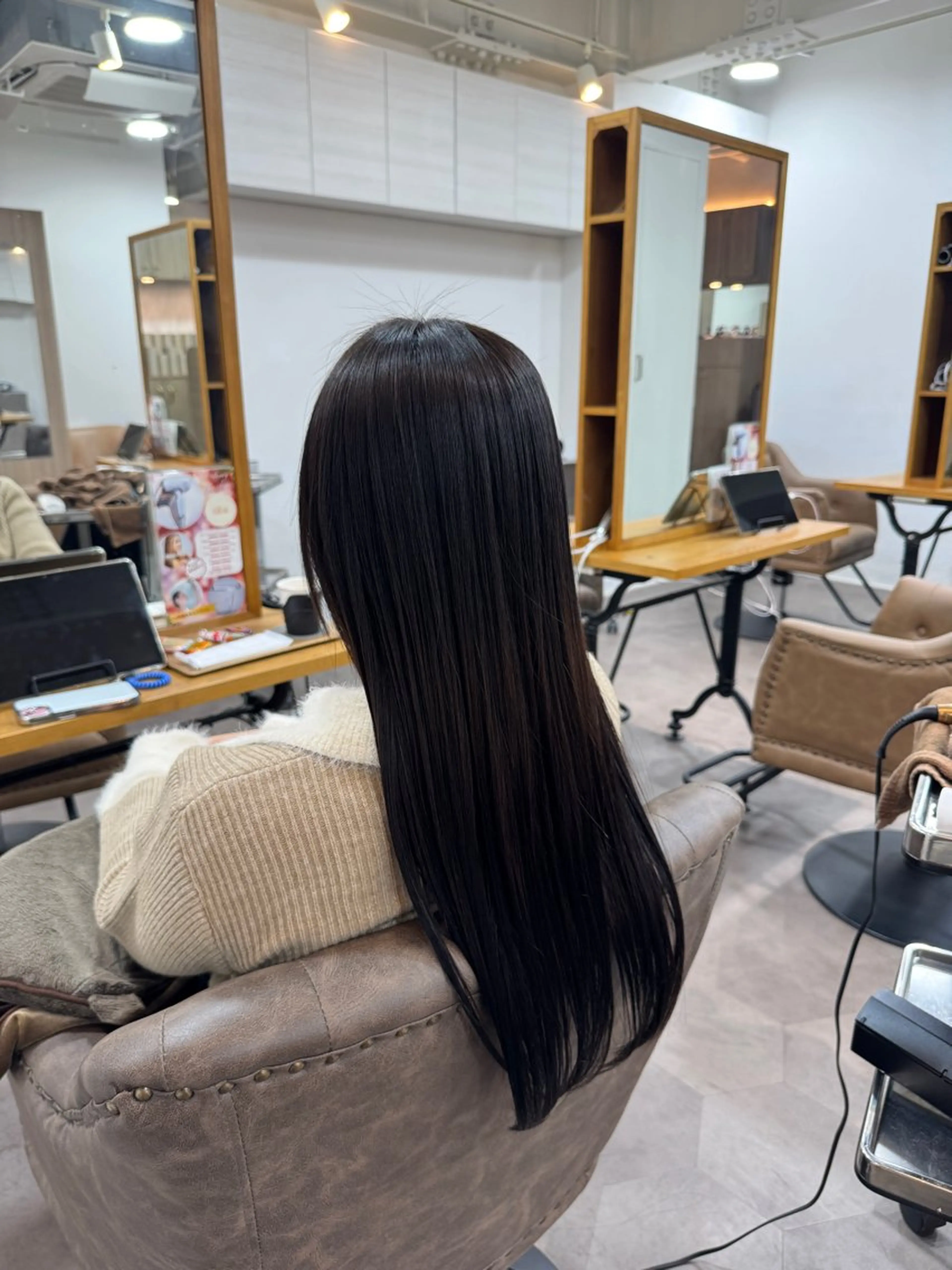 ロング 縮毛矯正 🌱縮毛矯正/カラー /🌈りつき🌈のヘアスタイル