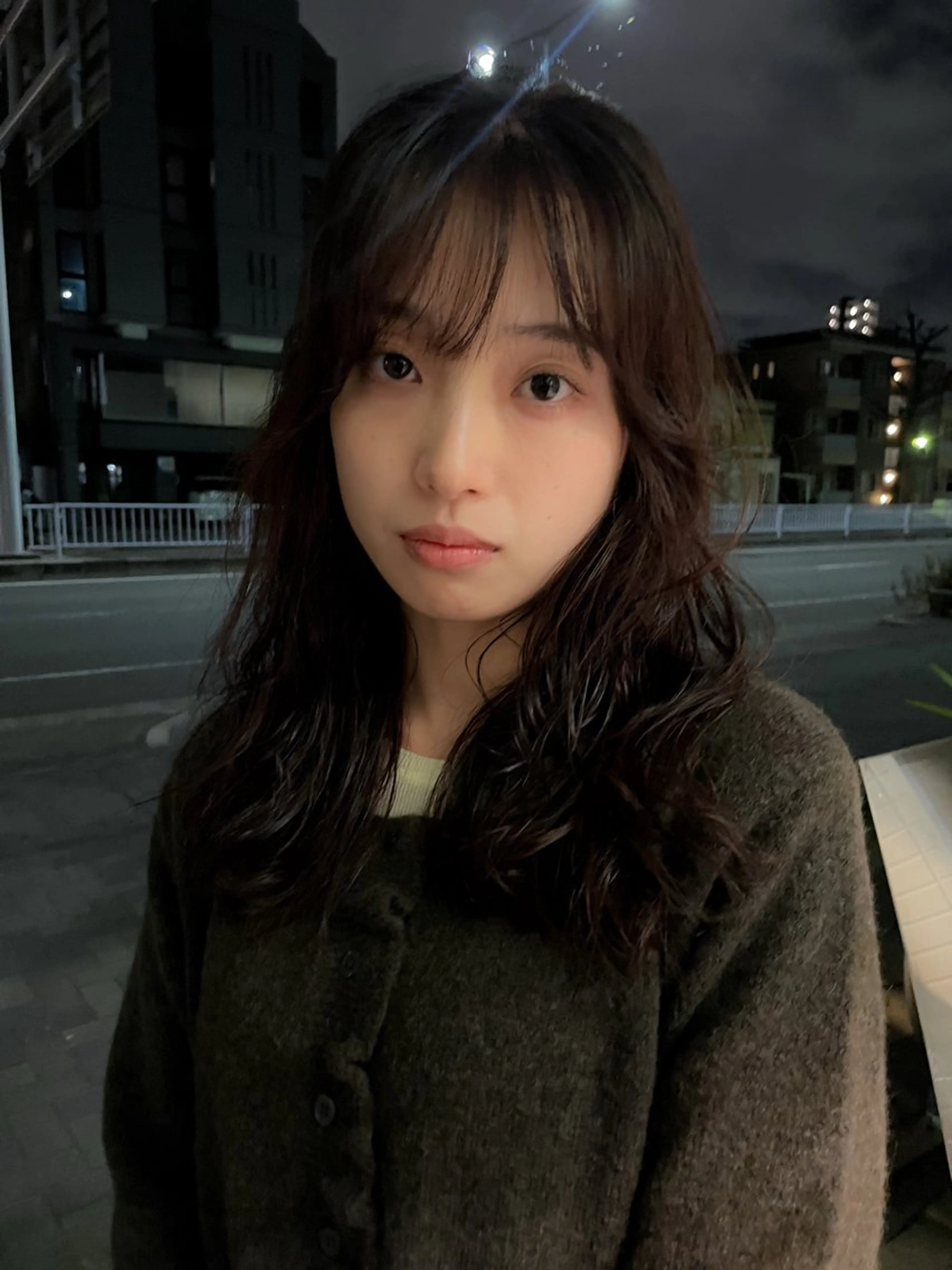 セミロング パーマ パーマ/レイヤー 岩山丈一郎のヘアスタイル