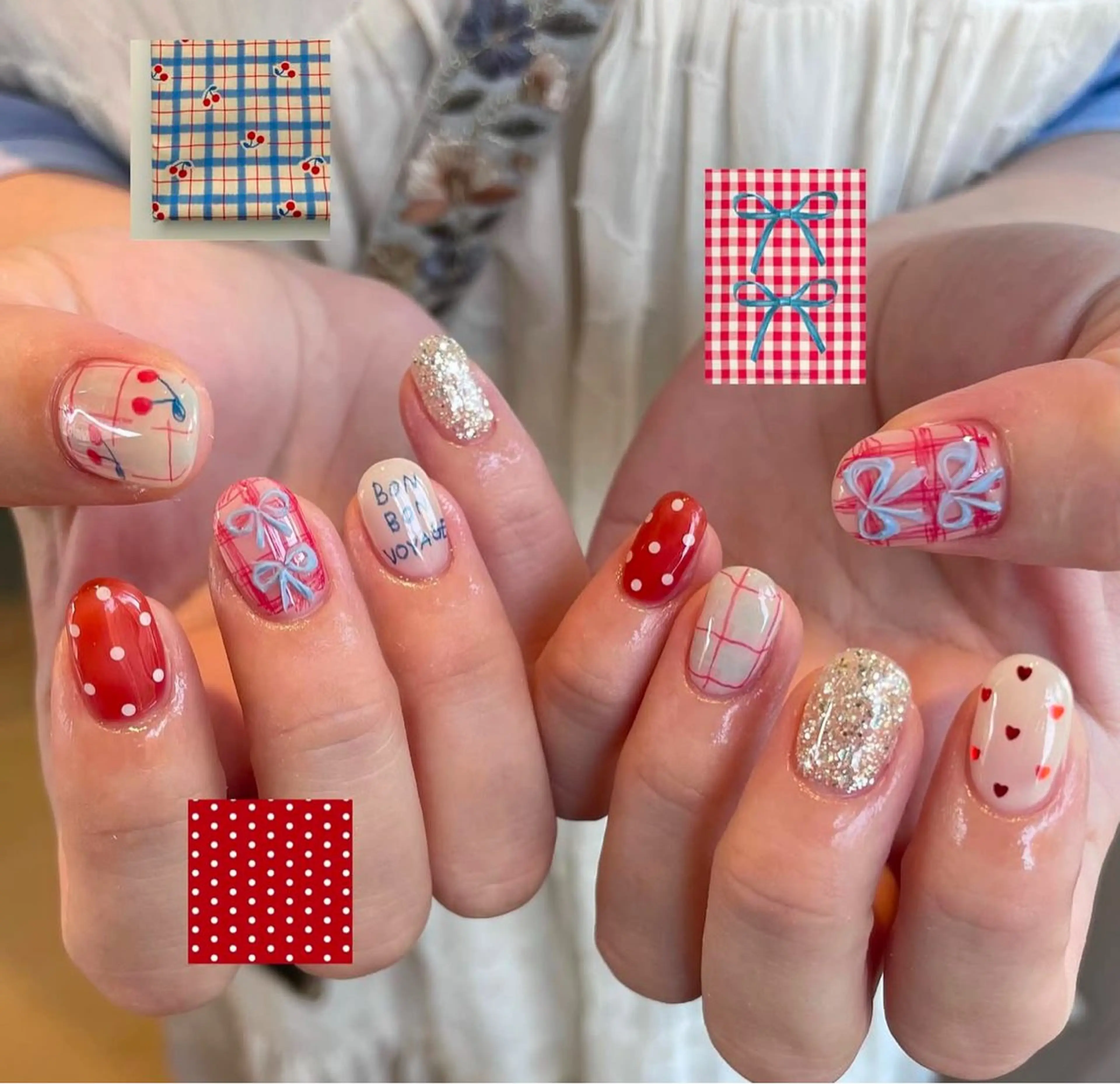 ネイル アートネイル オーロラネイル チークネイル フレンチネイル ガラスフレンチ ハンドネイル 🎀🎀YooLi Nail Salonのネイルデザイン