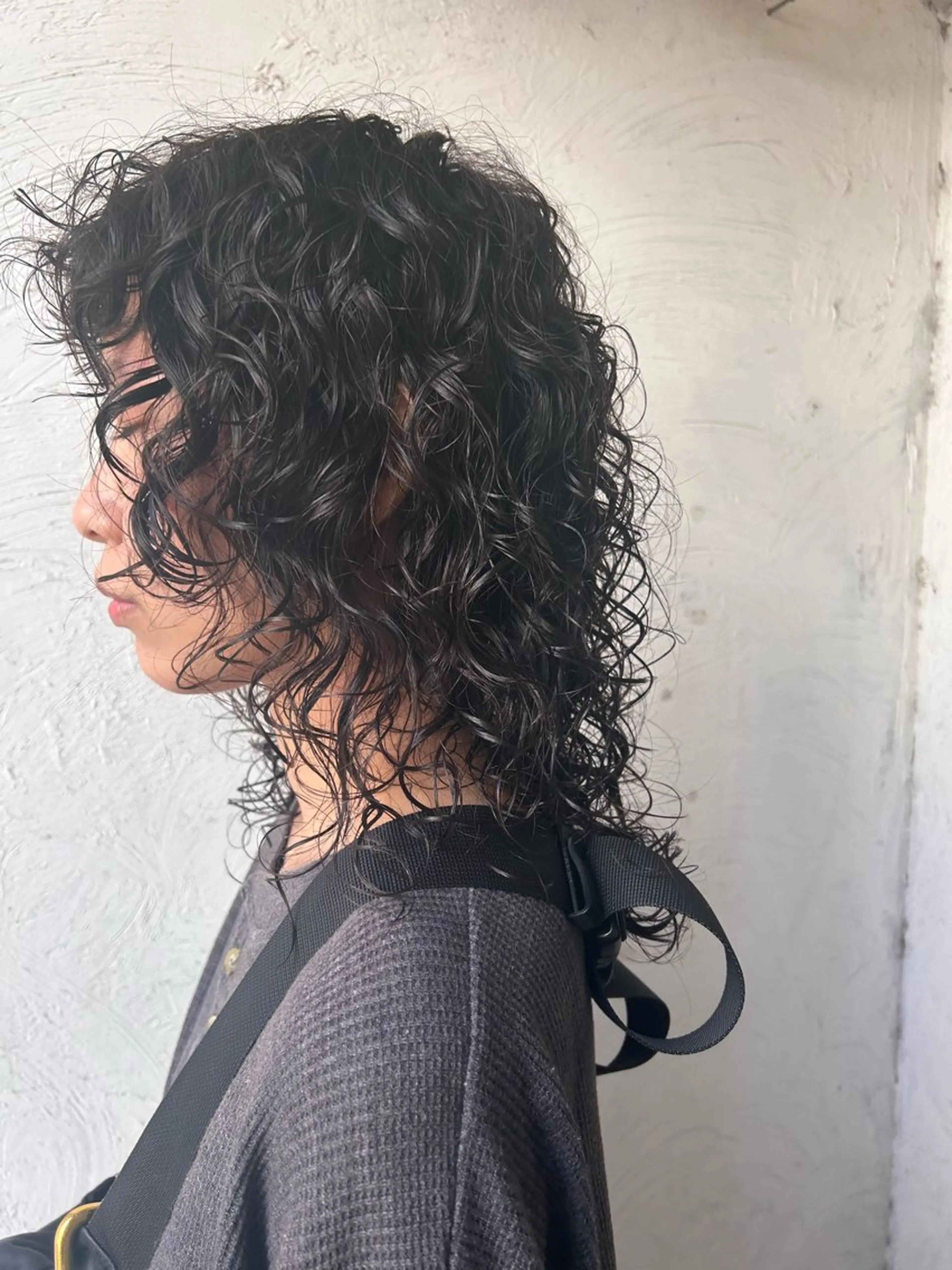 セミロング パーマ お任せヘア☘️☘️ 及川渚のヘアスタイル