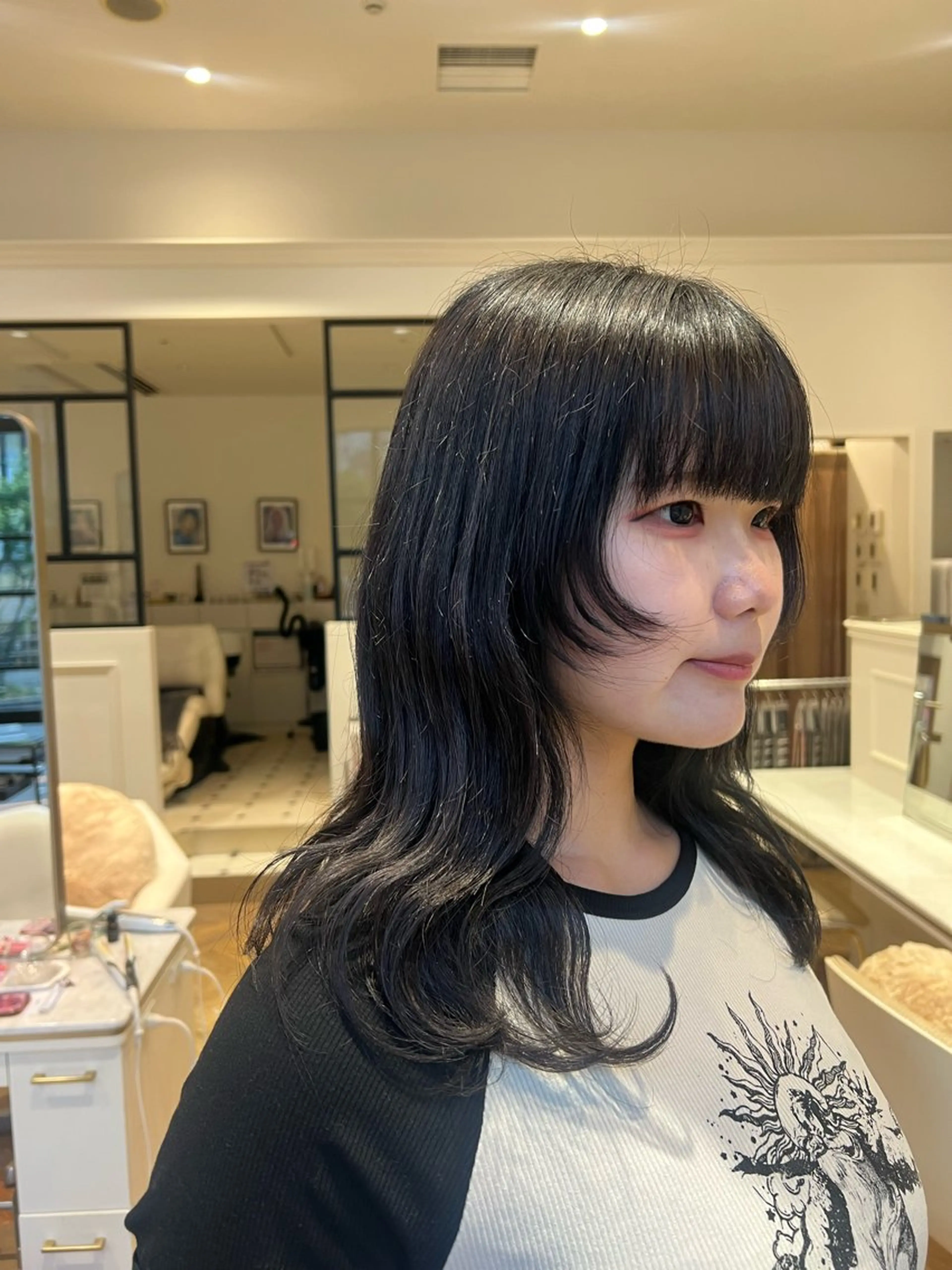 ミディアム カラー カット 似合わせ/レイヤー 💟SAEのヘアスタイル