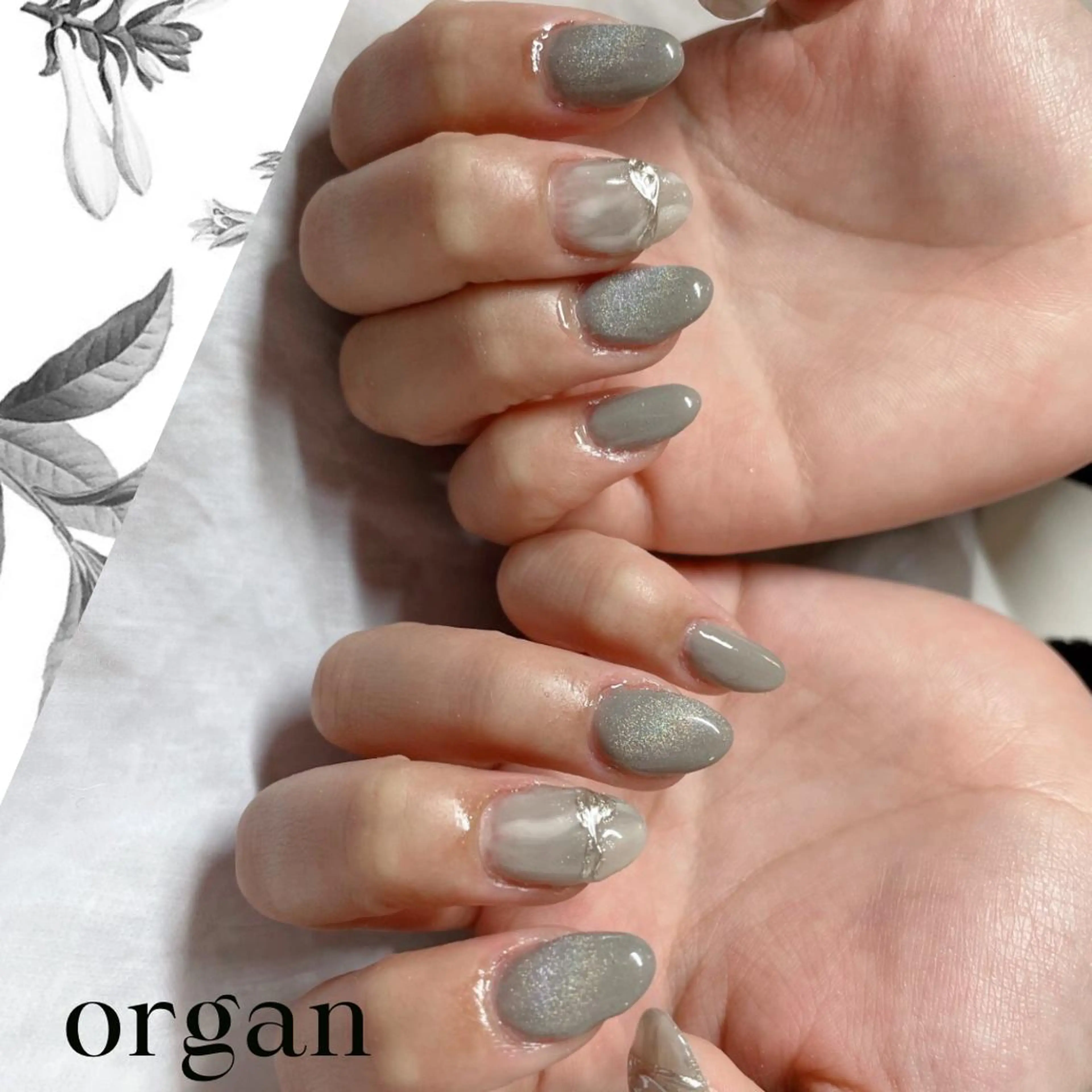 ネイル マグネットネイル 【ＯＲＧＡＮ】 nailのネイルデザイン