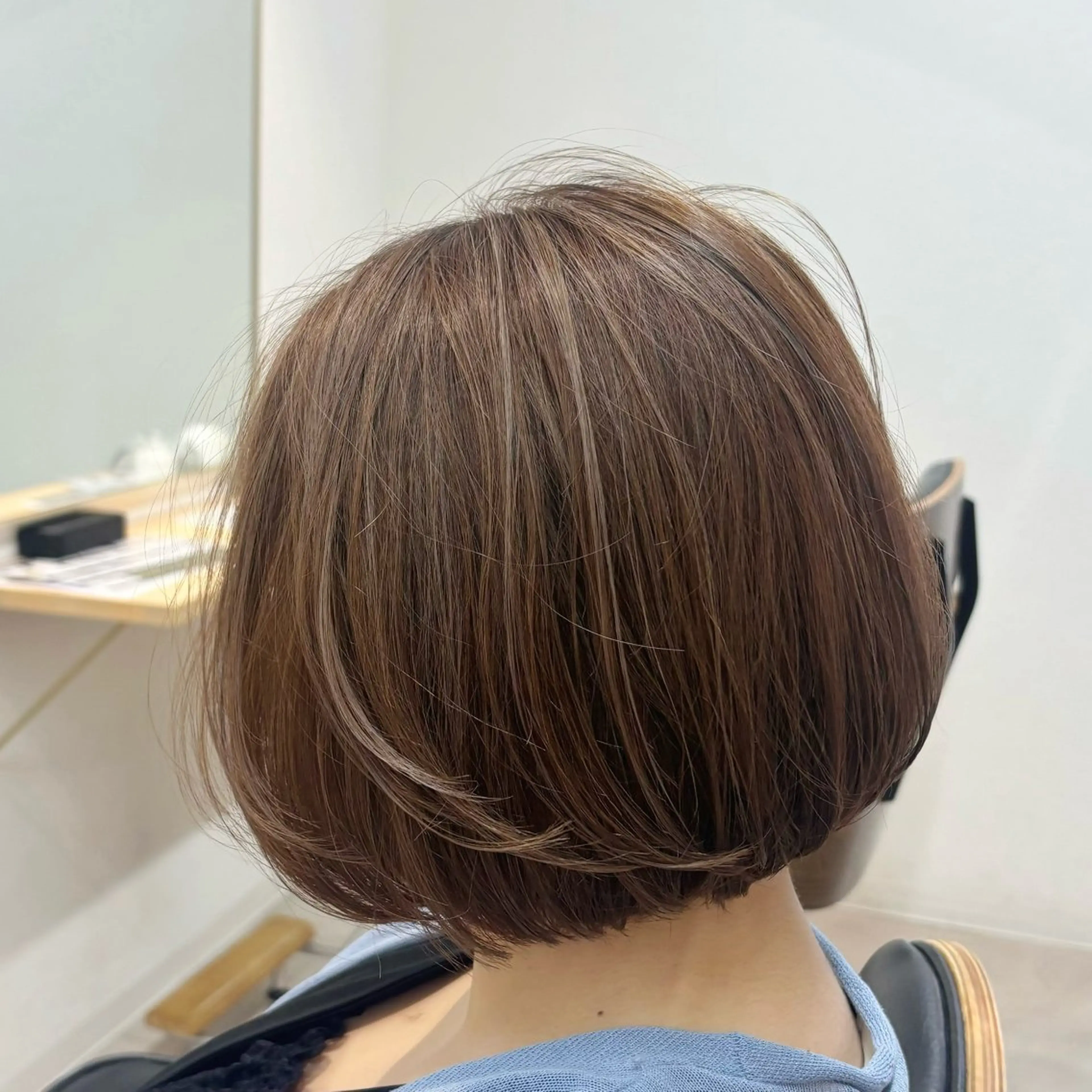ショート ヘアカラー レイヤー/艶々カラー /縮毛矯正/うみ🌟のヘアスタイル