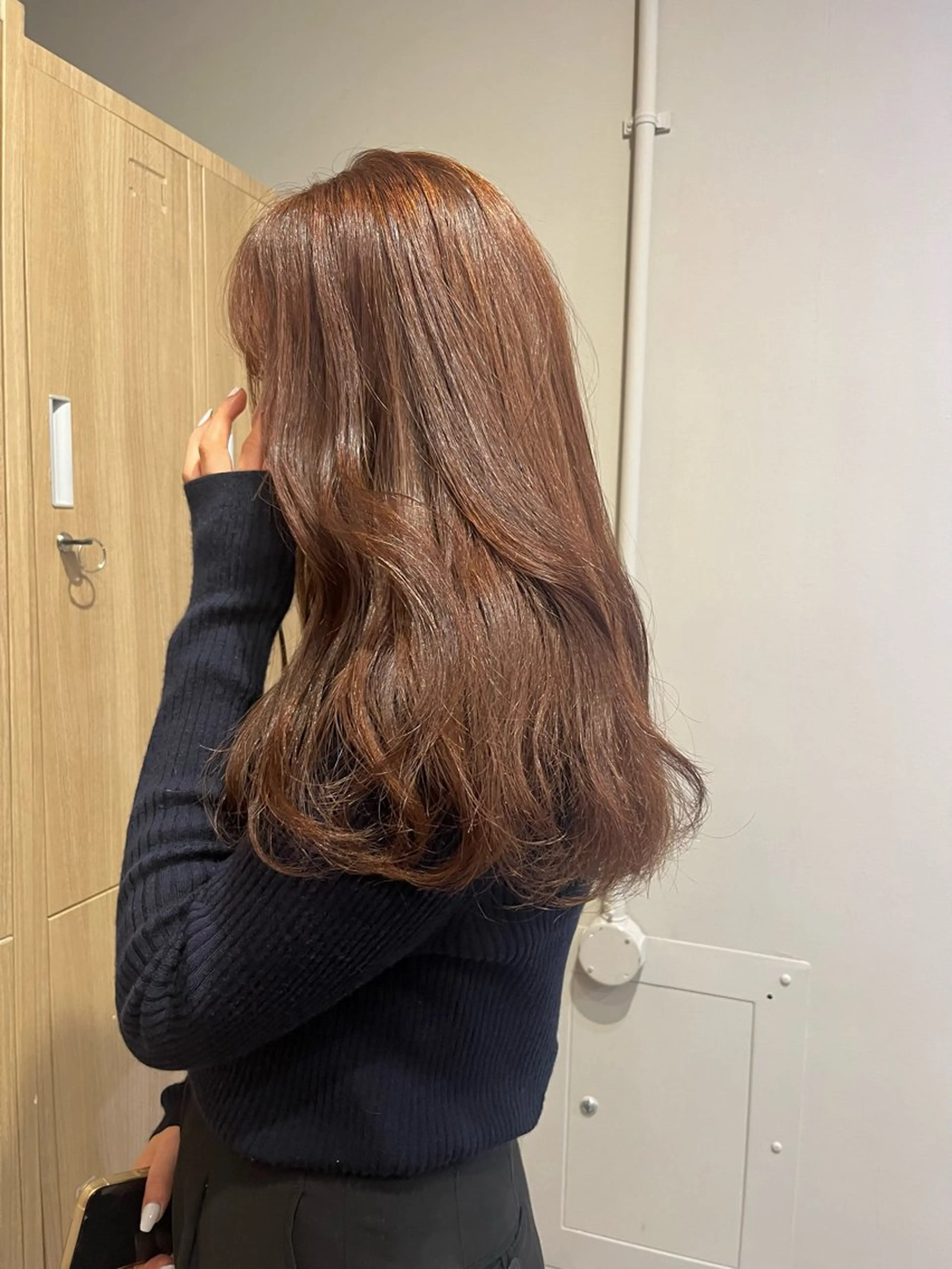 セミロング カラー ヘアカラー レイヤーカット🍏 パーマ/ののかのヘアスタイル