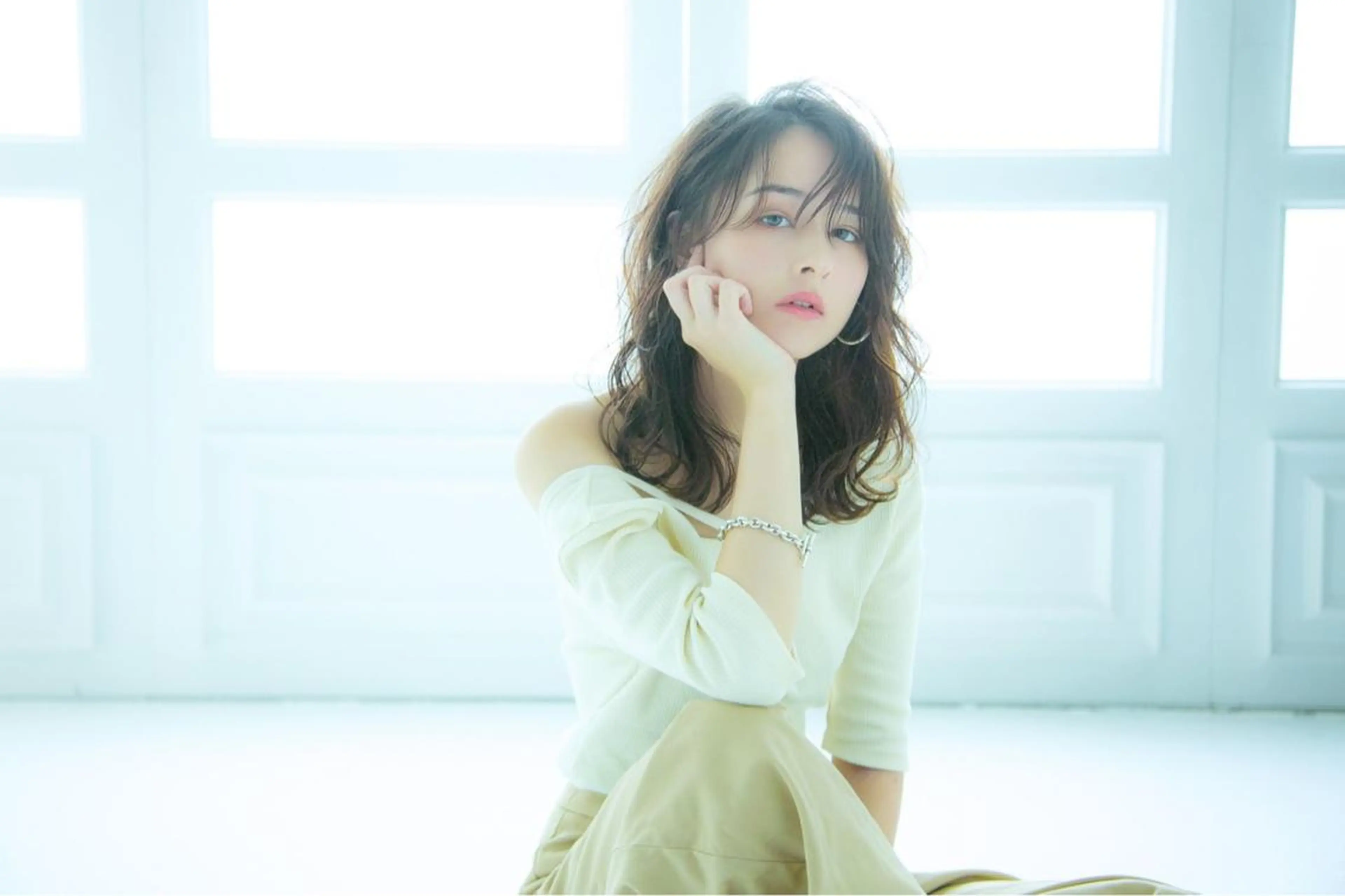 セミロング マンツーマン施術 山口つよしのヘアスタイル
