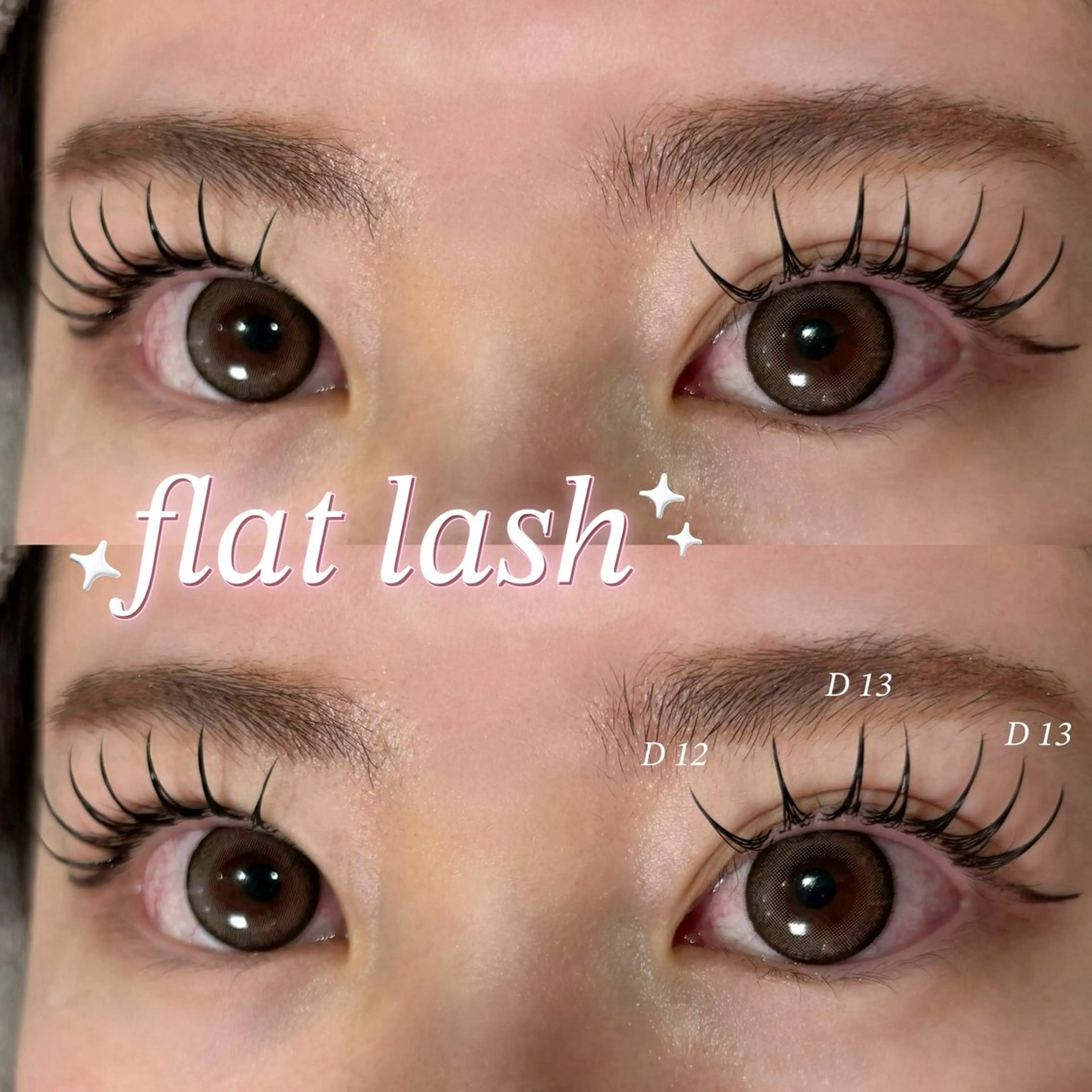 マツエク・マツパ フラットラッシュ マツエク 𝗲𝗶𝗴𝗵𝘁 rika ♡のマツエク・マツパデザイン