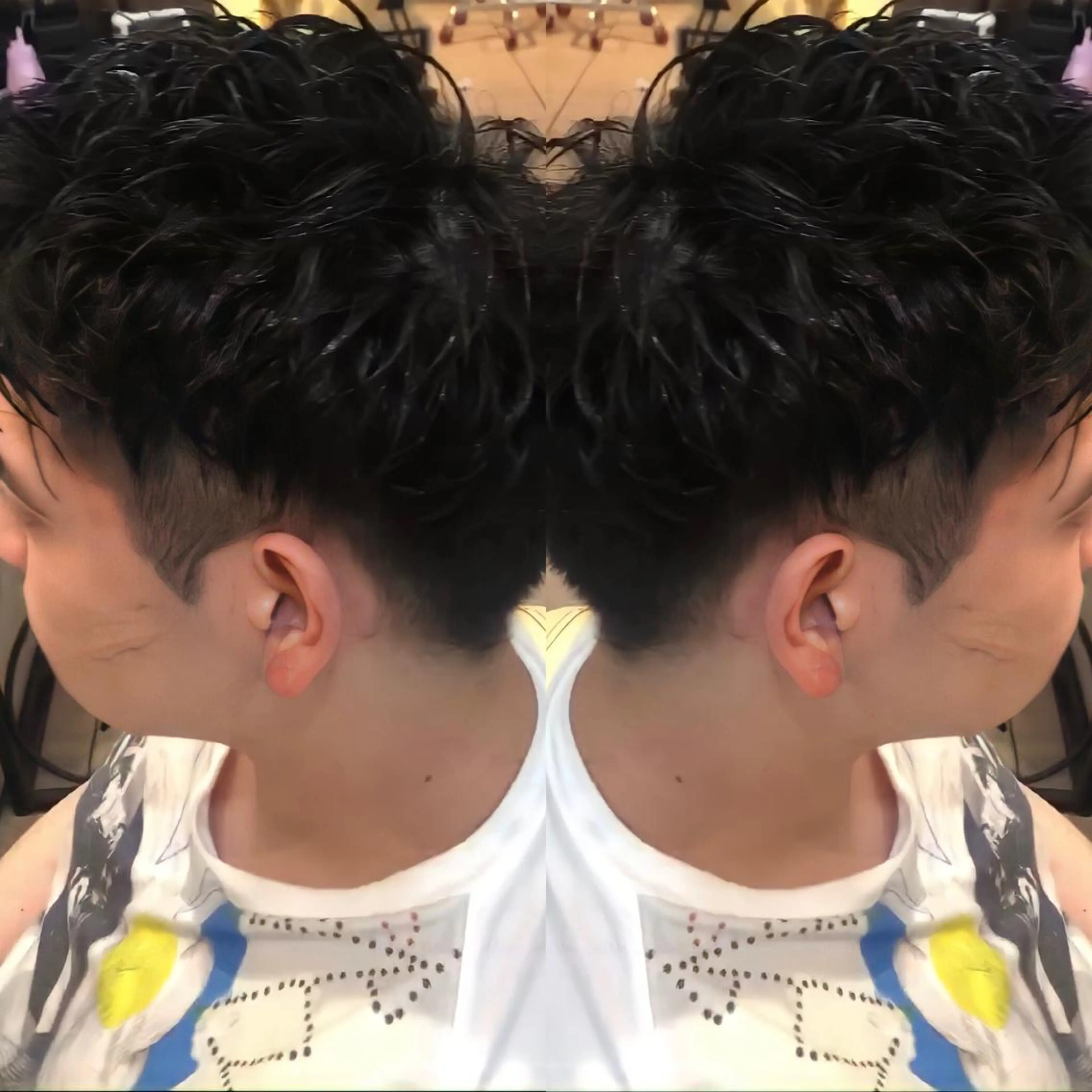 ショート パーマ メンズ メンズパーマ ツイストスパイラルパーマ スパイラルパーマ 地毛風ストレート ⚡️下ノ村柊斗⚡️のヘアスタイル