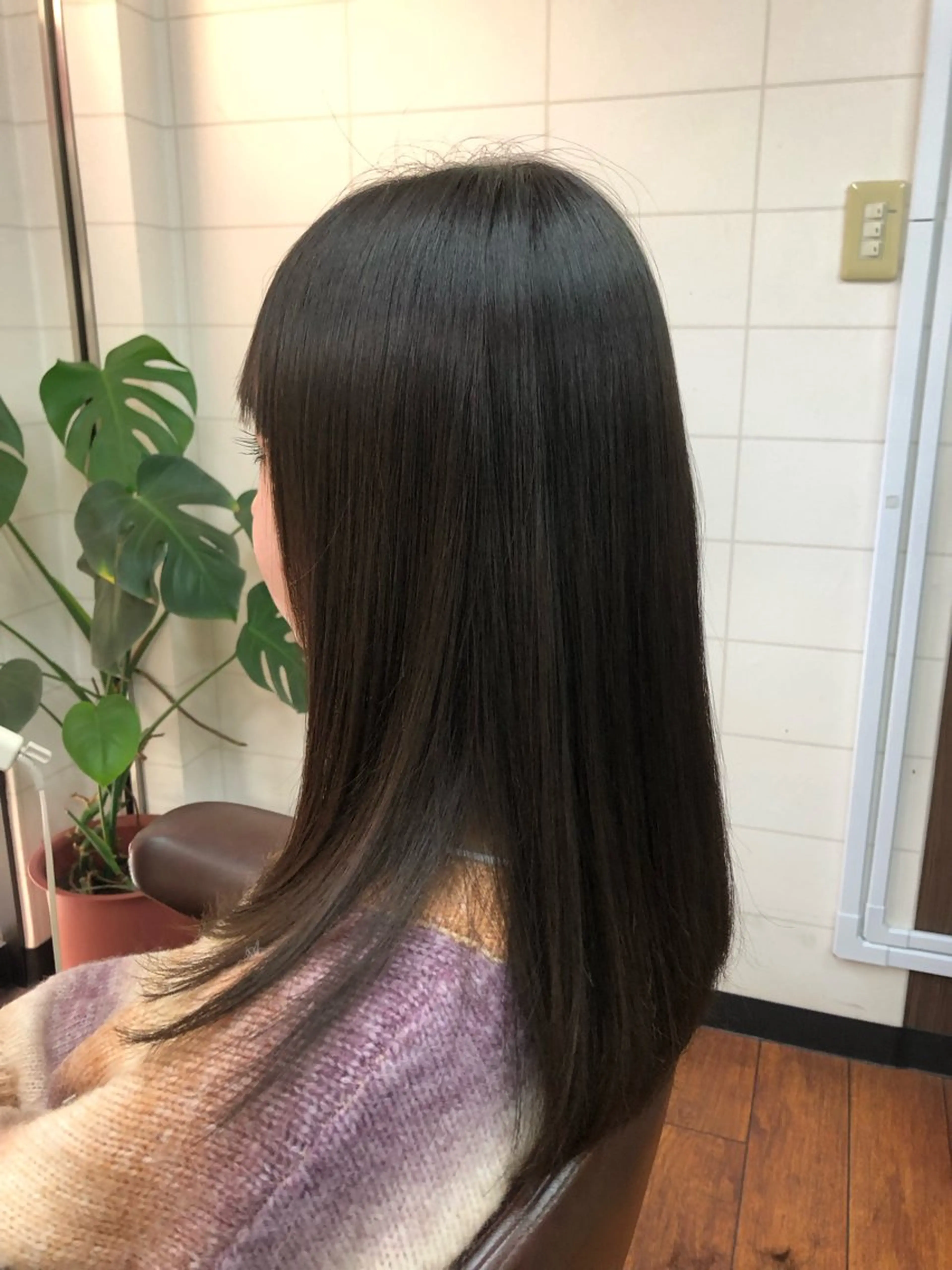 ロング 縮毛矯正 トリートメント ATELIER presents一橋学園所属・キセ ワカナのヘアスタイル