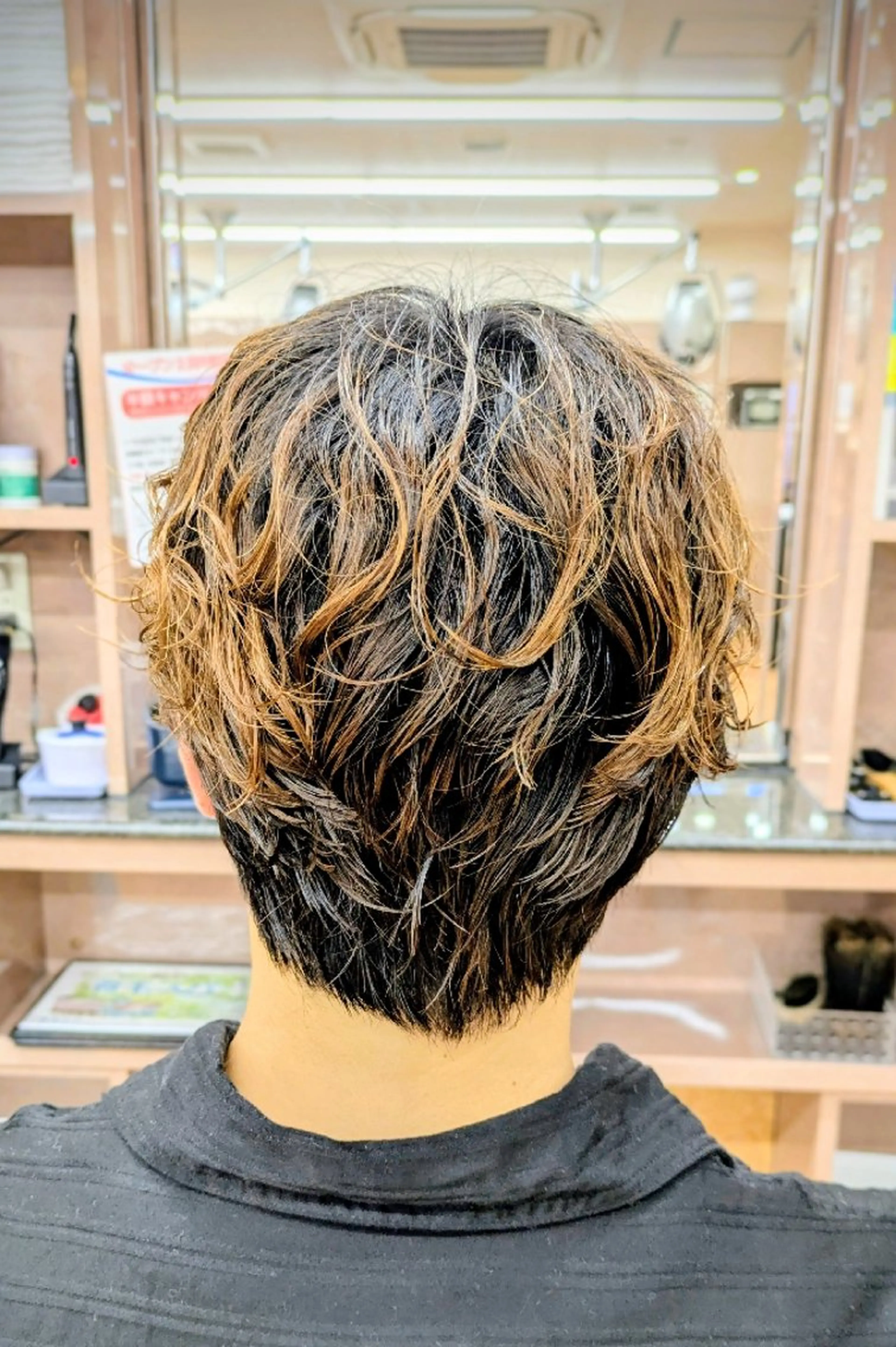 ミディアム 理容プラージュ燕三条 福井のヘアスタイル