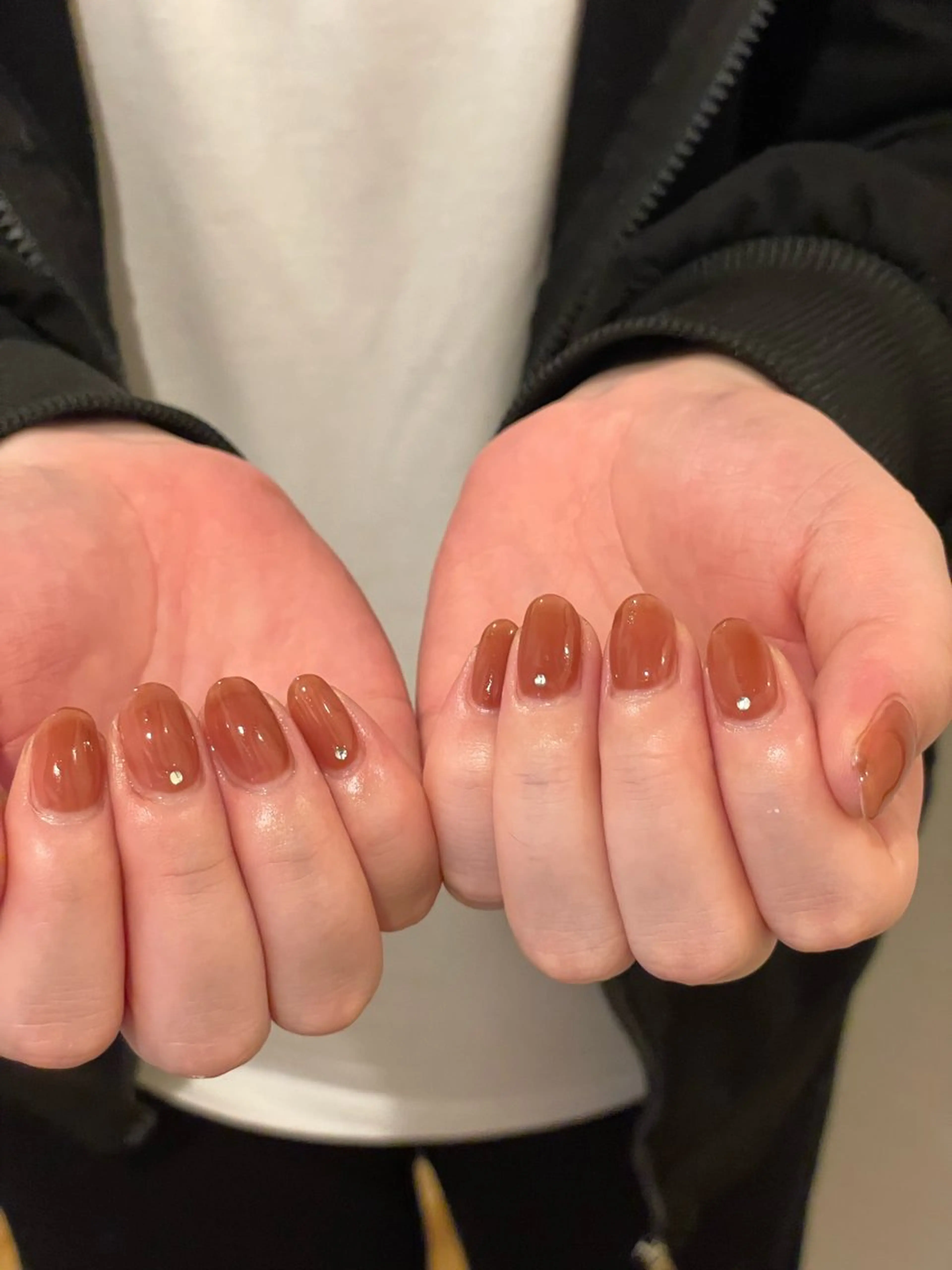 ネイル ワンカラーネイル シンプルネイル ストーンネイル ハンドネイル NOELIS REIのネイルデザイン