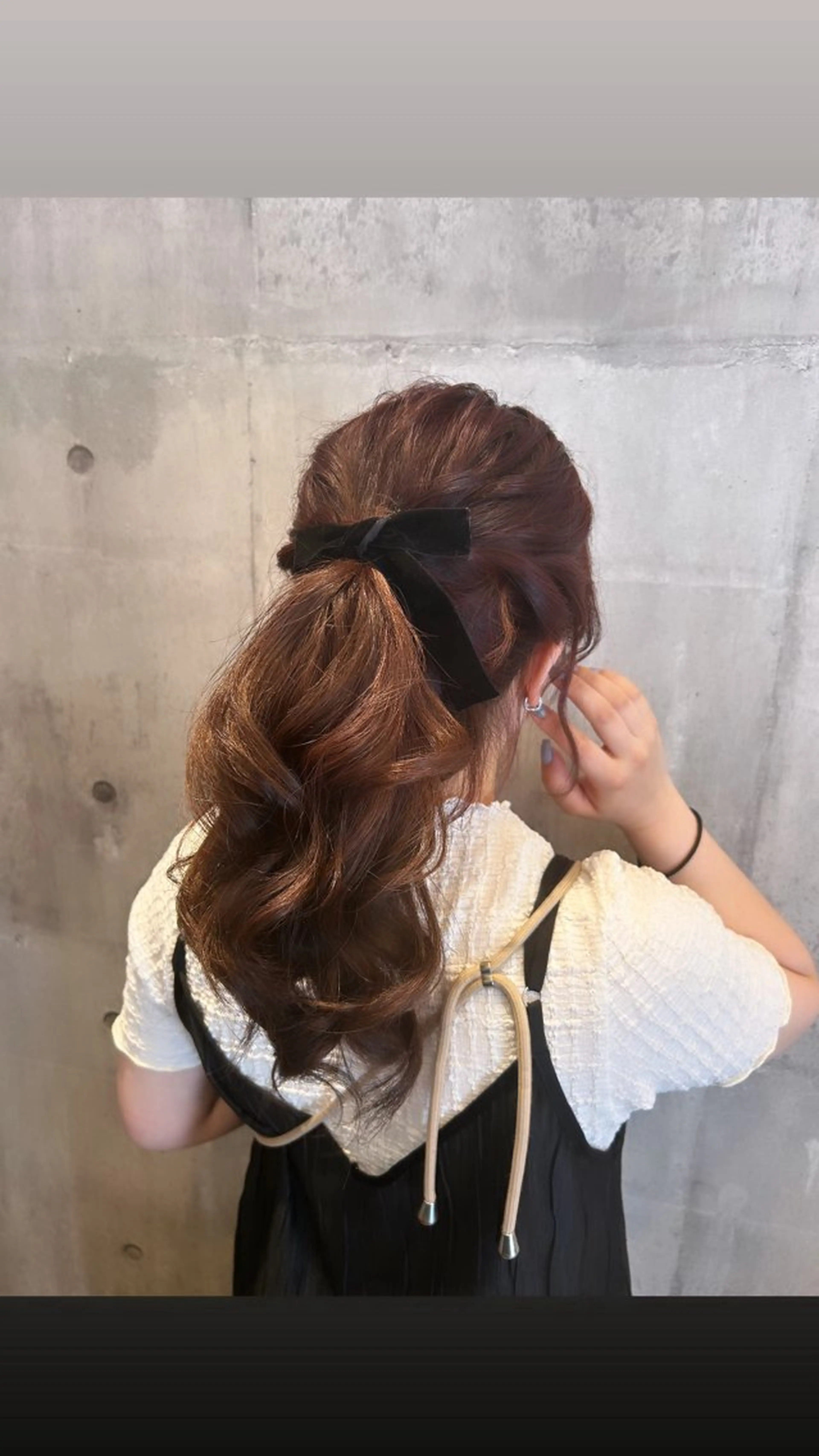 ヘアアレンジ ポニーテール ヘアセット mai /attraのヘアスタイル