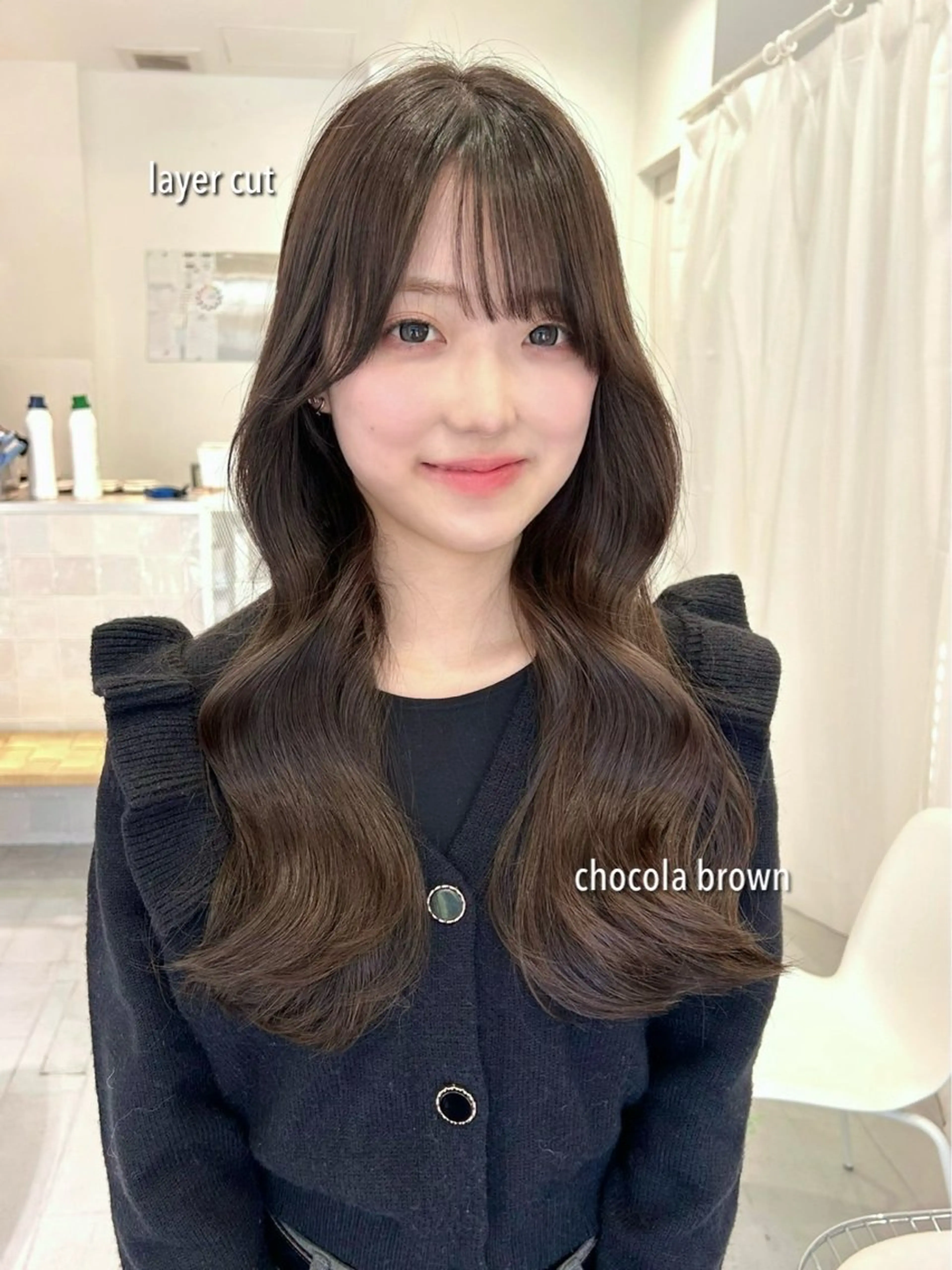 ロング カット ヘアカラー トリートメント 韓国ヘア ‎⟡.·KANA🐥のヘアスタイル