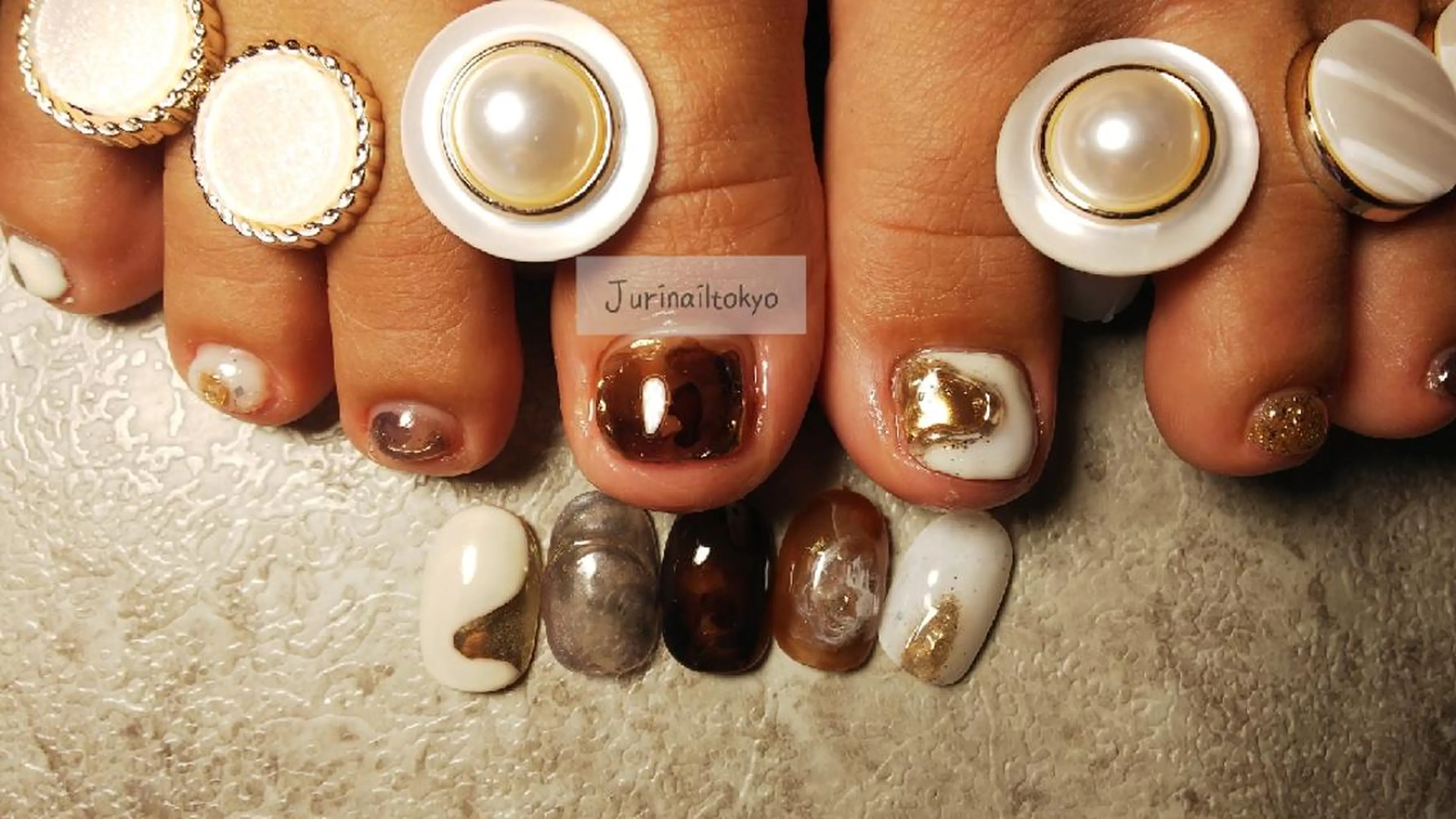 ネイル フットネイル jurinail tokyoのネイルデザイン