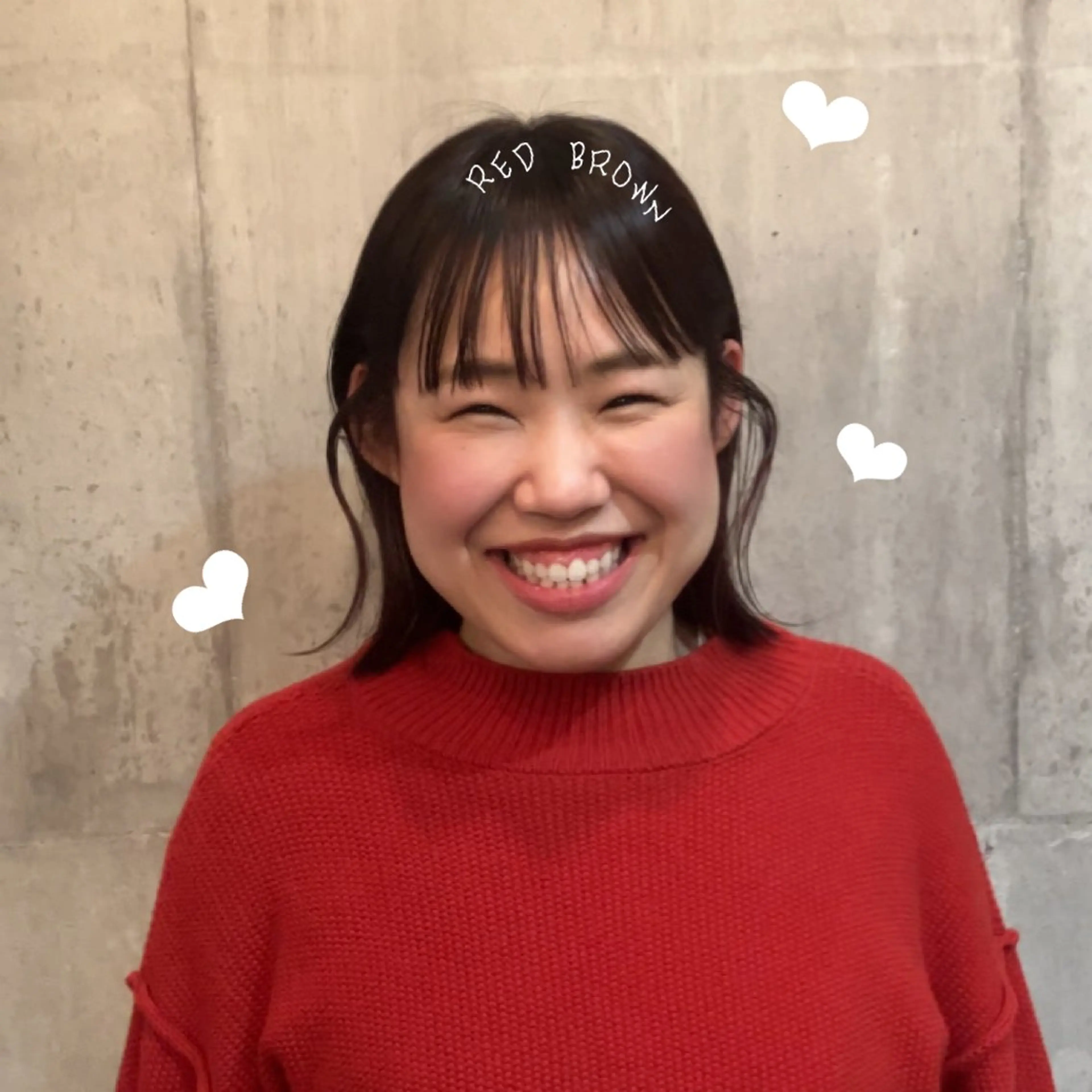 ミディアム カラー ブラウンカラー レッドカラー レッドブラウン 天使の輪໒꒱⋆ﾟ 量産中🎀のヘアスタイル