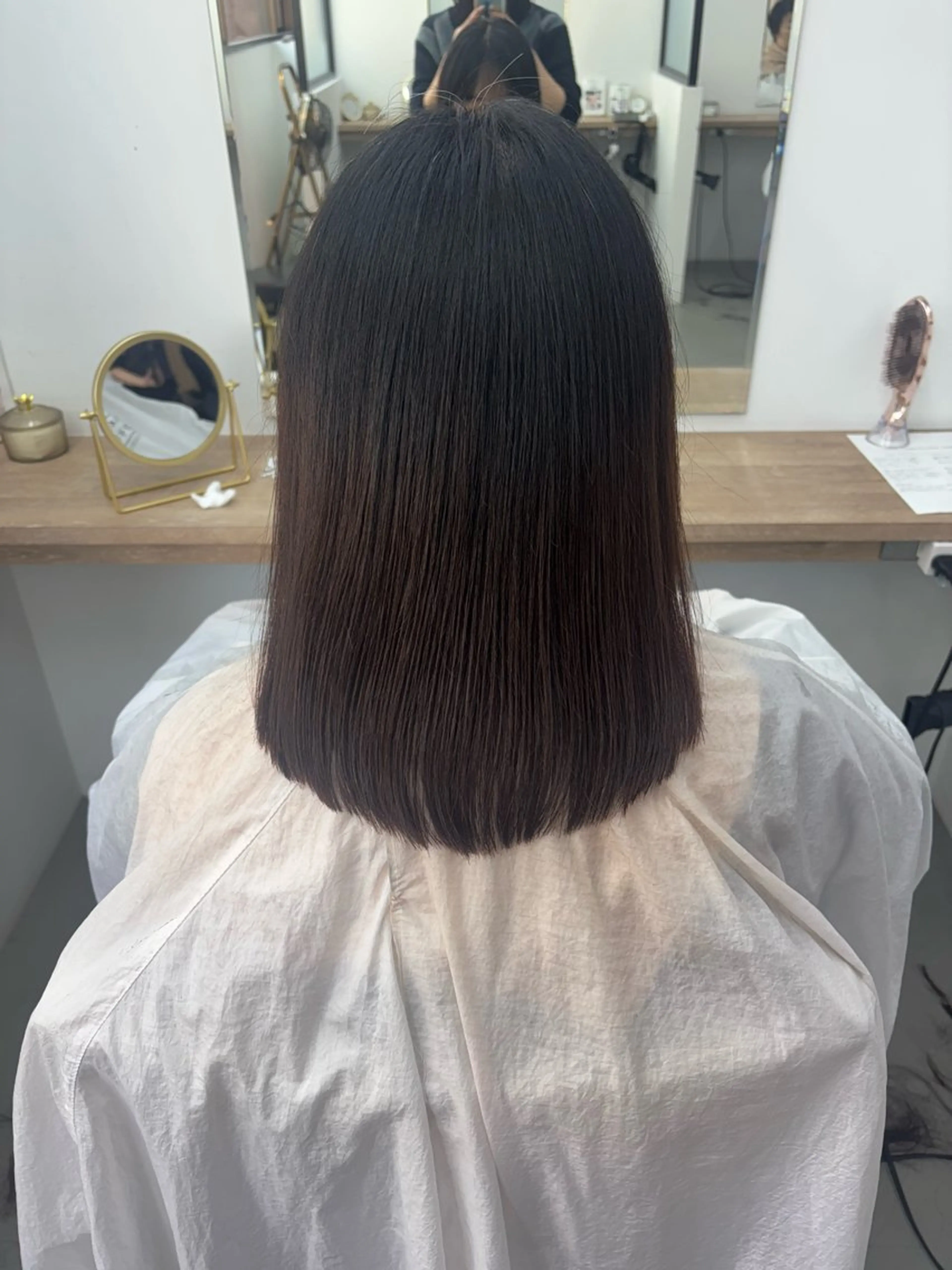 ミディアム カットモデル募集中 💇🏻　福田彩南のヘアスタイル