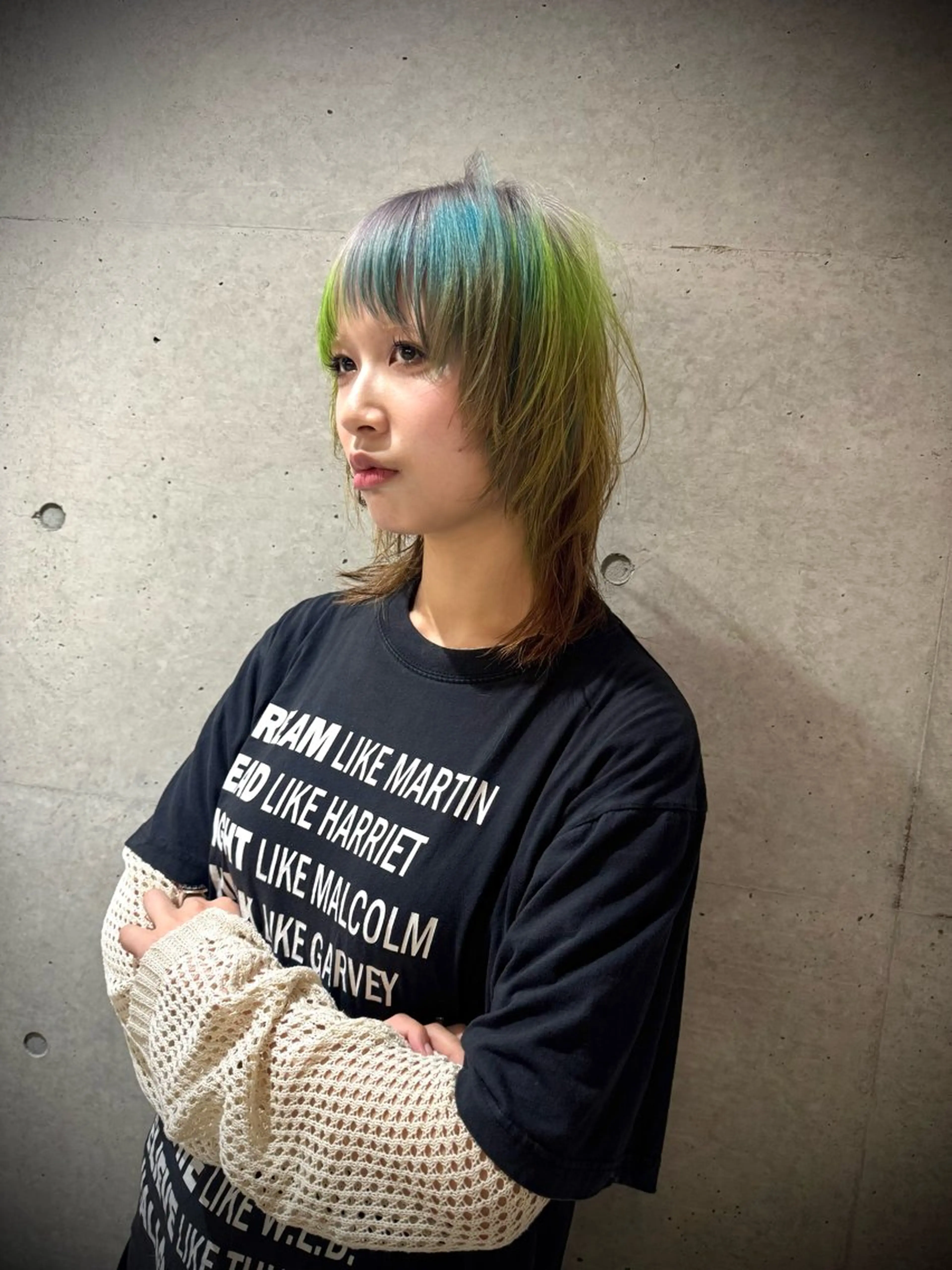 ショート カラー カット ヘアカラー トリートメント デザインカラー⭐︎★ 🐆hyo🐆のヘアスタイル