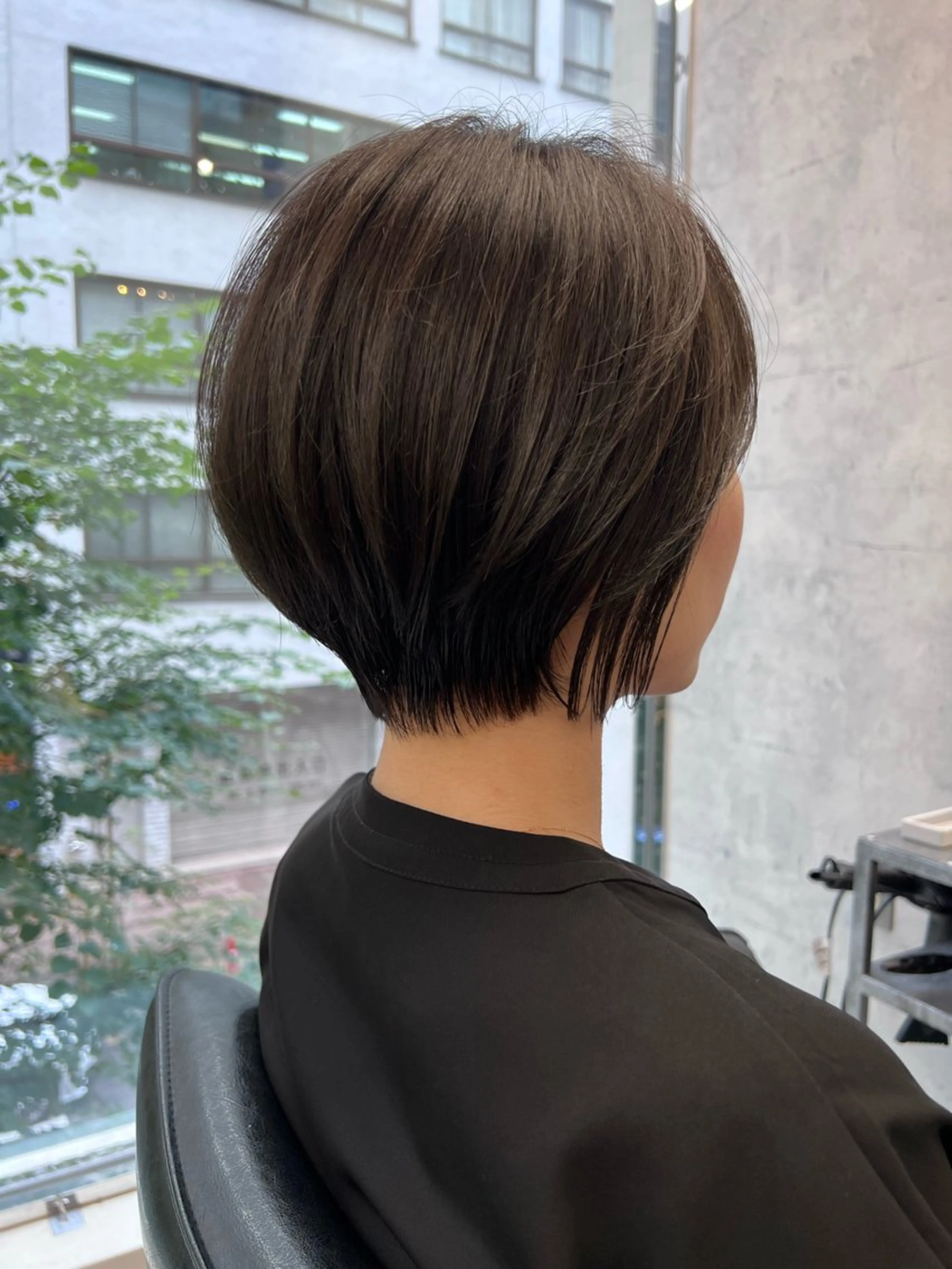 ショート カラー カット 縮毛矯正 トリートメント 銀座ショートヘア特化 渡部 誠のヘアスタイル