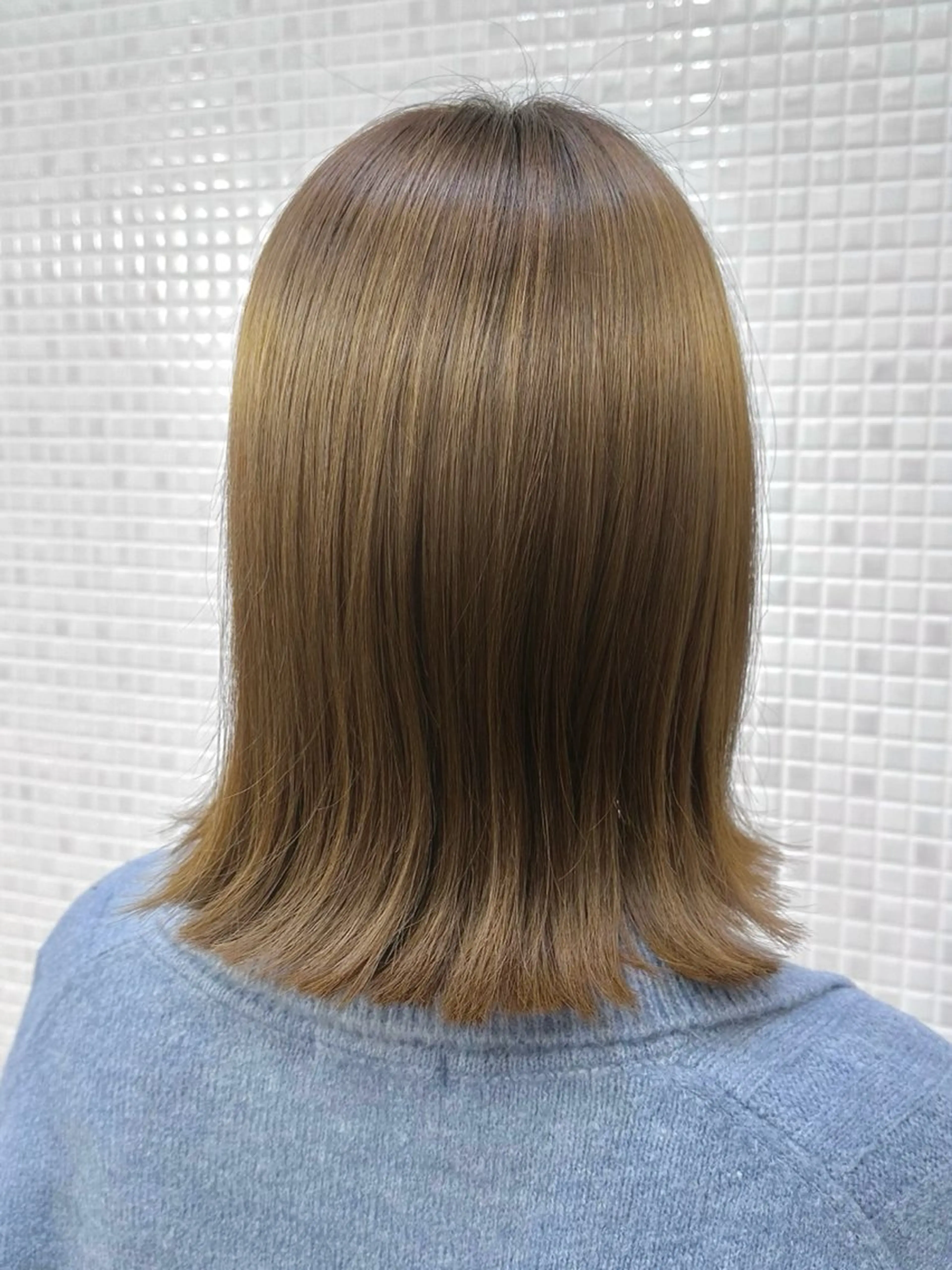 ミディアム カラー カット ヘアカラー トリートメント ヘッドスパ 髪質改善・艶髪カラー 🌷miku🌷のヘアスタイル