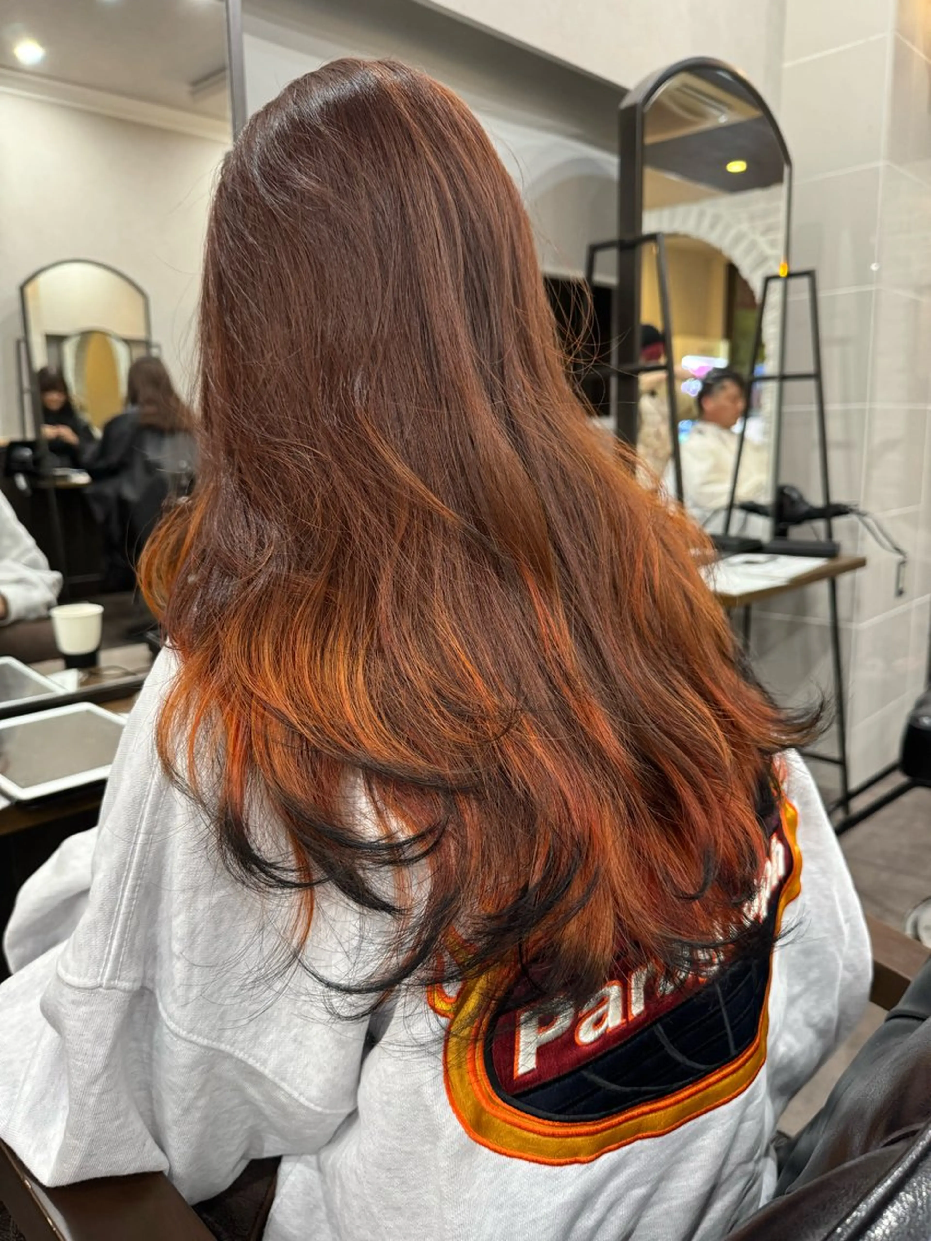 セミロング カラー 狐カラー 🫧透明感ケアカラー 守利🫧のヘアスタイル