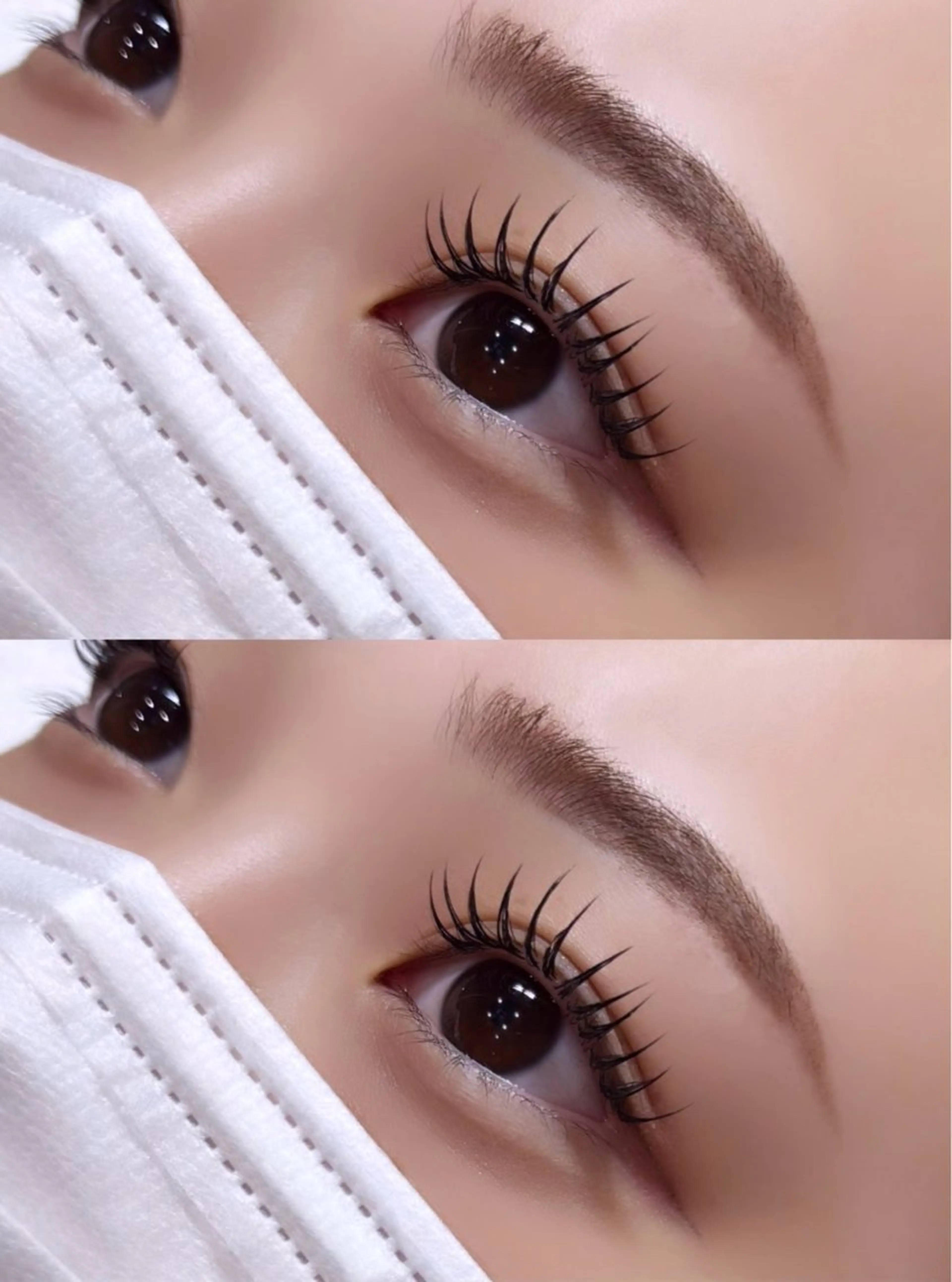 マツエク・マツパ フラットラッシュ ナチュラル マツエク ケアサロントトノエドコロ所属・倉敷駅前アイリスト Yuiのマツエク・マツパデザイン