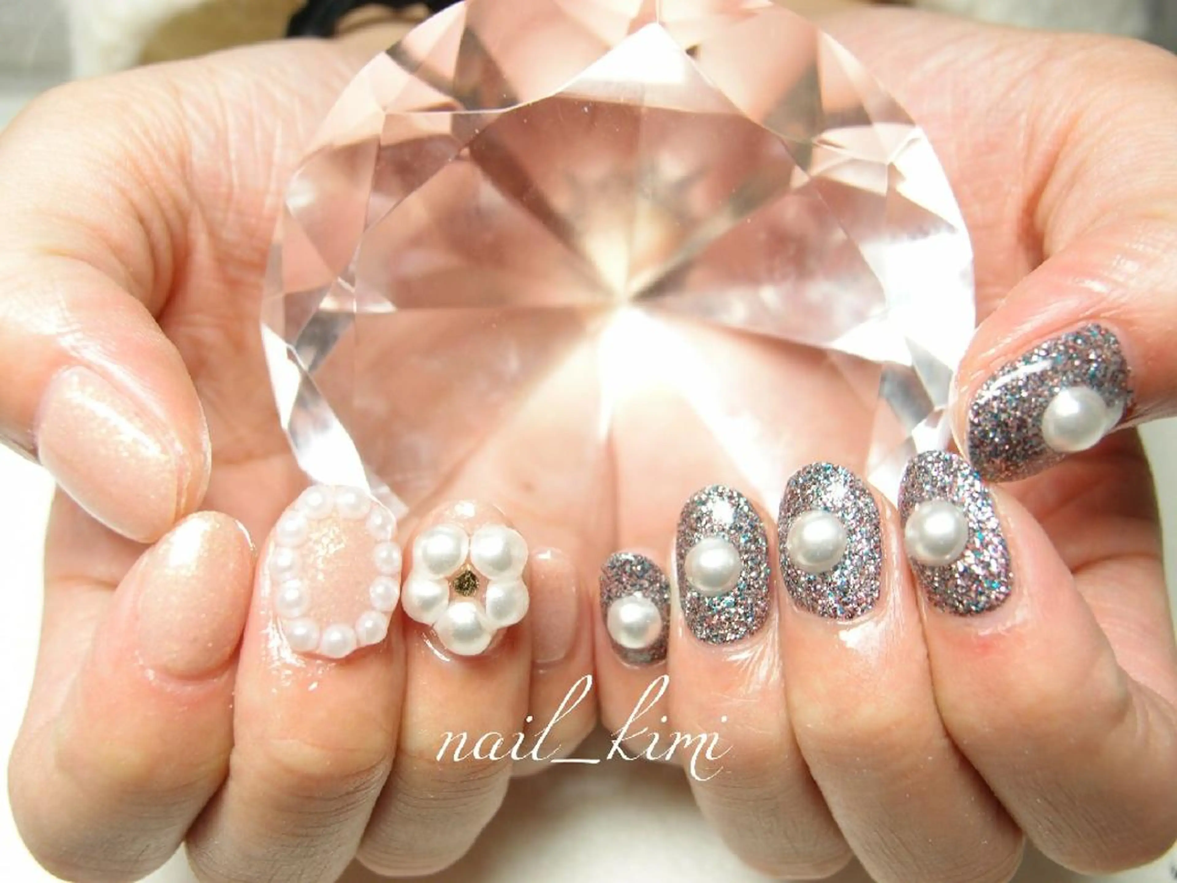 メンズ ネイル ワンカラーネイル ストーンネイル ETHOSENSE. kimikaのネイルデザイン