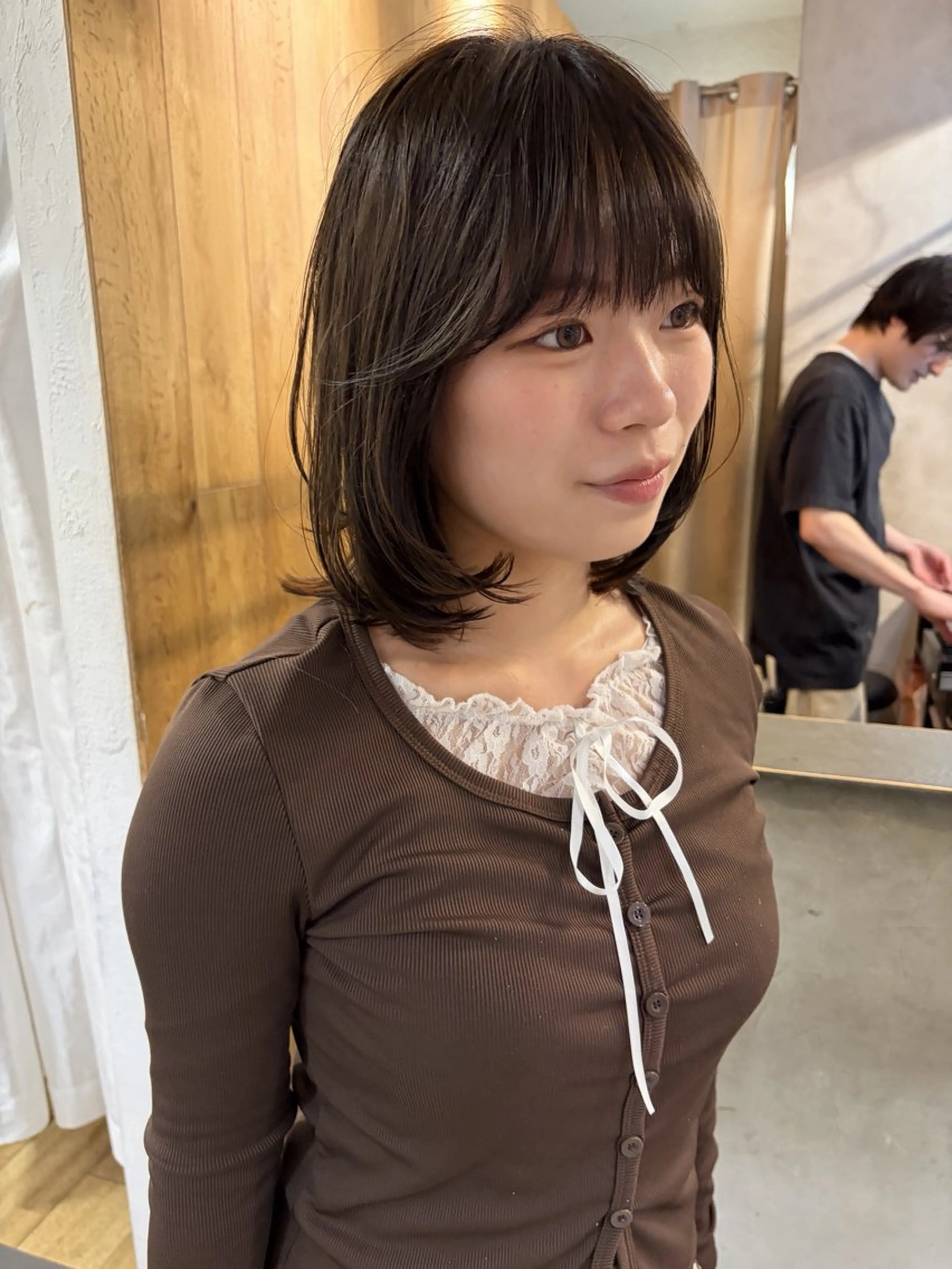 ミディアム カラー カット ヘアカラー トリートメント 赤み消しカラー/ ナチュラル/トモキのヘアスタイル