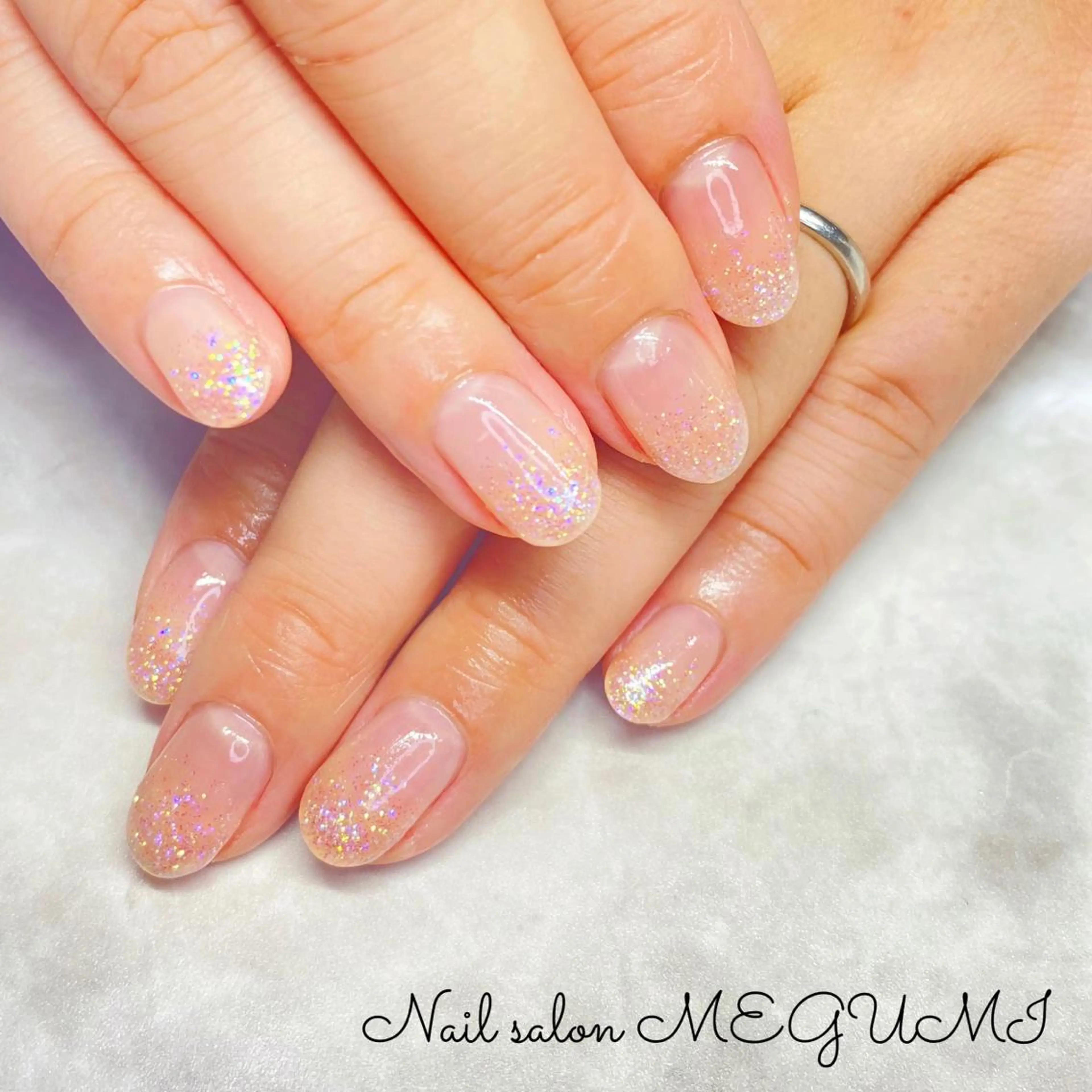 ネイル ラメ(グリッター) ラメグラデーション Nail salon MEGUMIのネイルデザイン