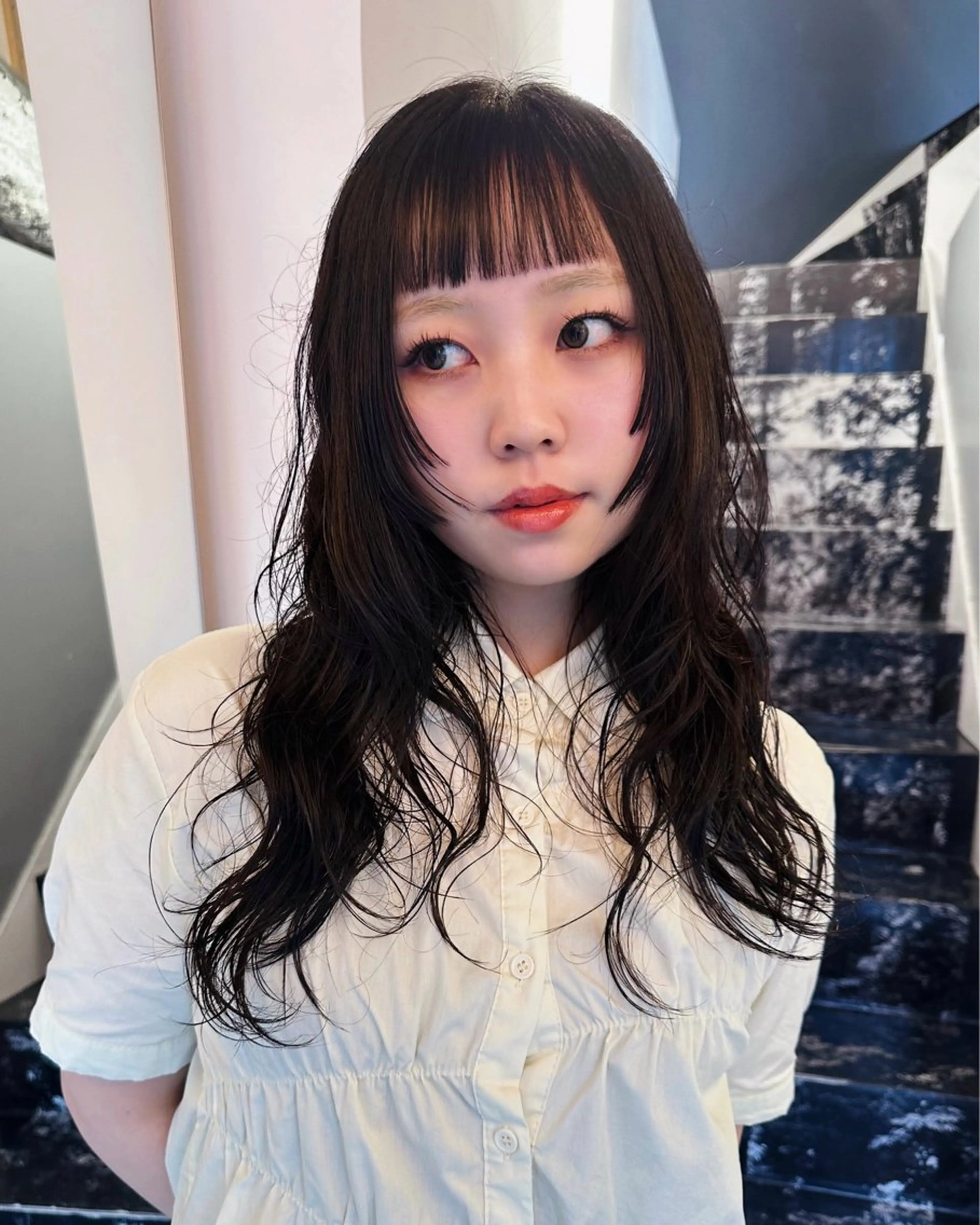 セミロング カラー カット レイヤー/パーマ /ウルフ/nabeのヘアスタイル