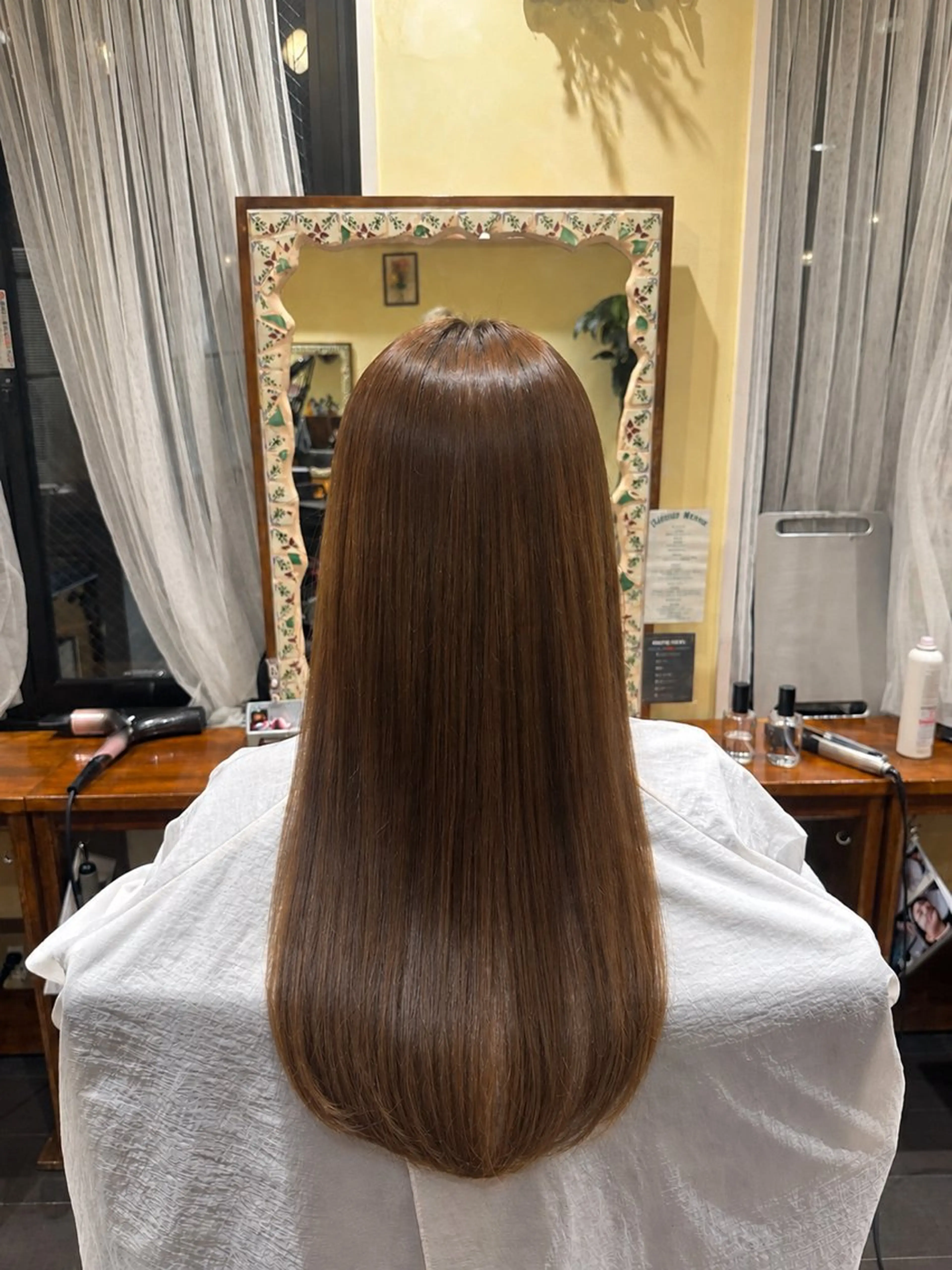 ロング 縮毛矯正 平日の夜限定 再現度抜群✨しん✨️のヘアスタイル