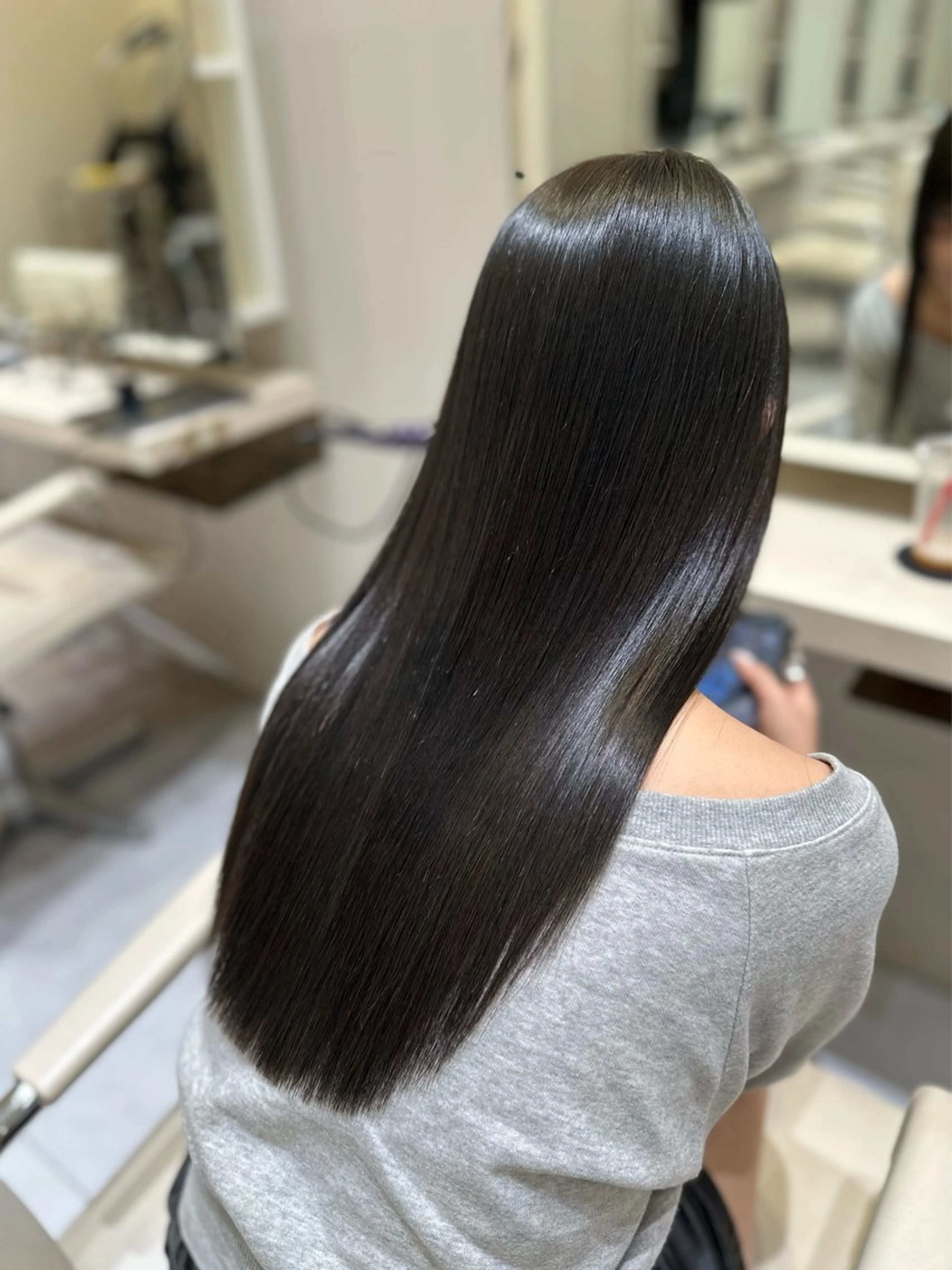 ロング 縮毛矯正 カット 縮毛矯正 縮毛矯正特化 k-two土田陸登のヘアスタイル