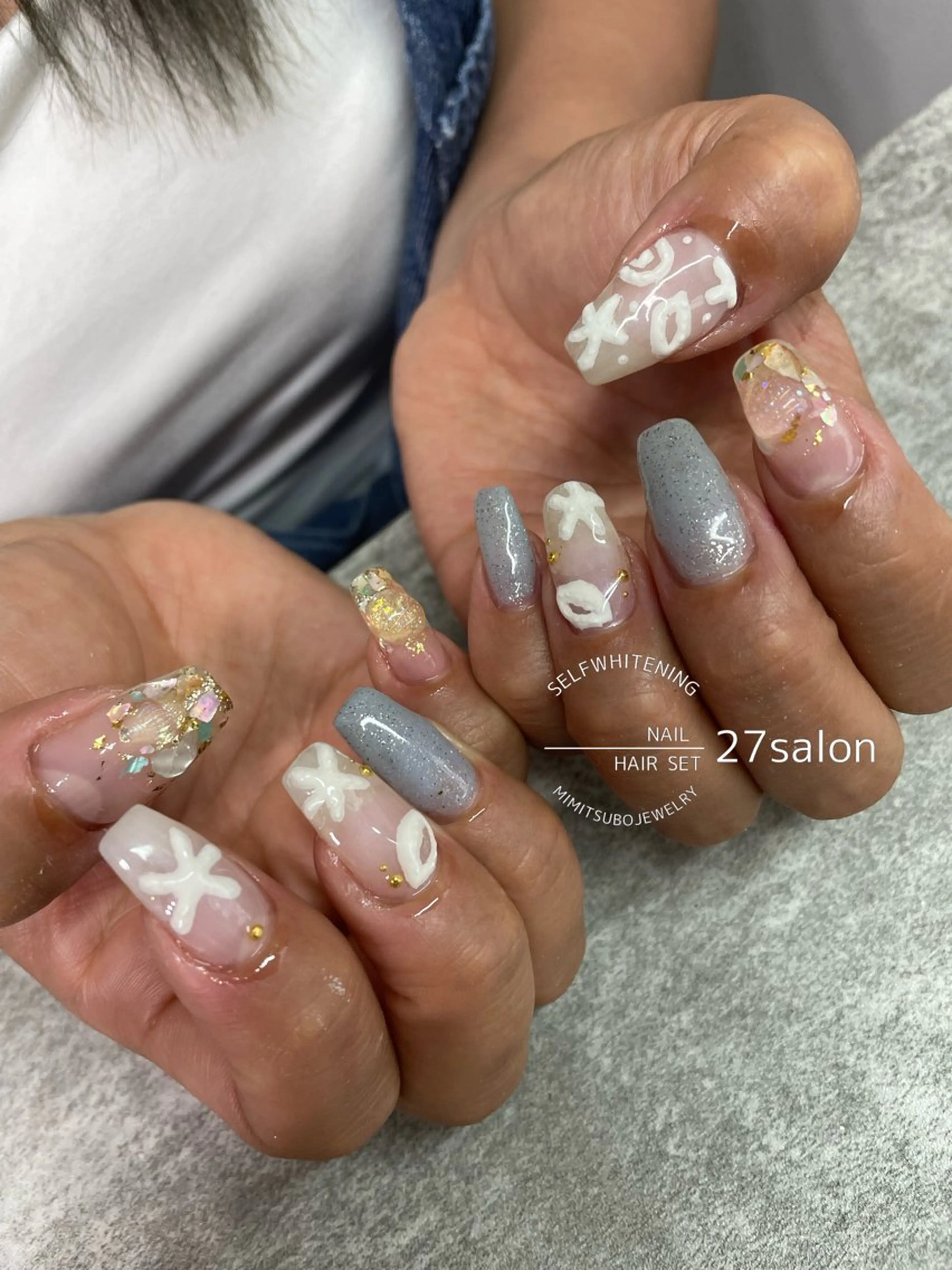 ネイル アートネイル ハンドネイル 27salon yuinaのネイルデザイン