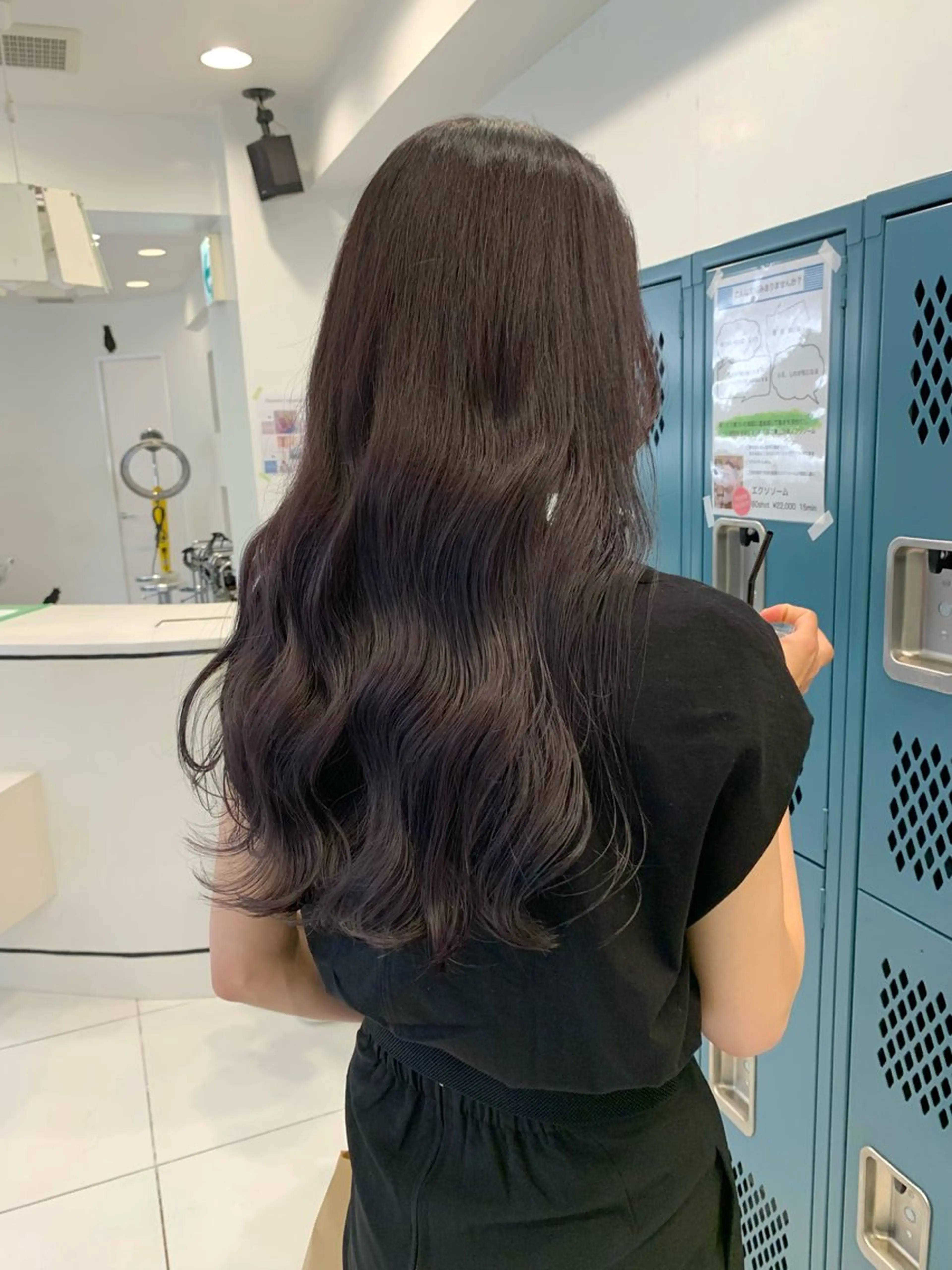 ロング カラー ヘアカラー トリートメント moeka レイヤー /艶カラー/韓国のヘアスタイル